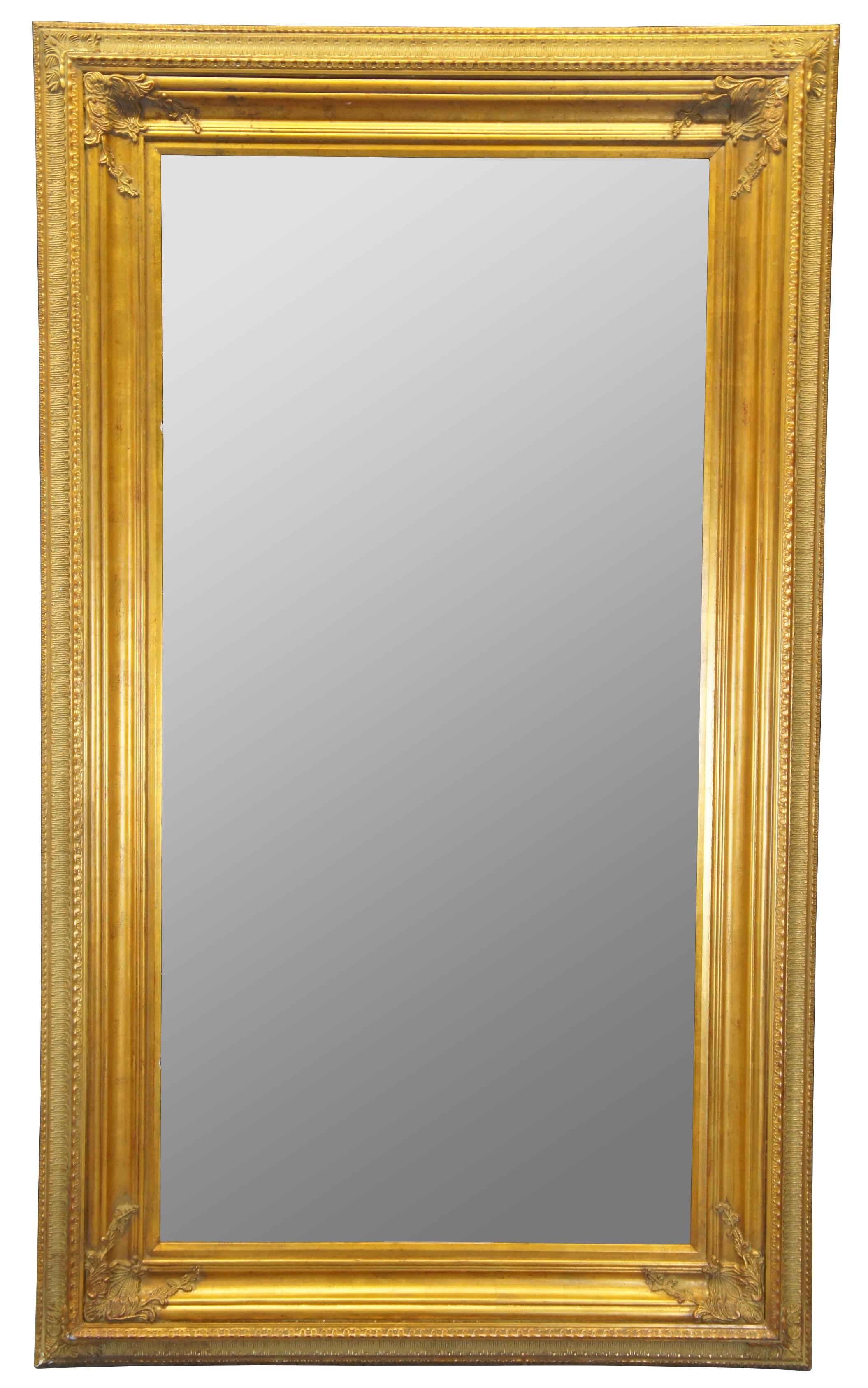gold wood frame mirror