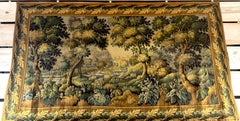 Monumentale arazzo francese in stile Aubusson Verdure di Les Tapisseries d'Halluin