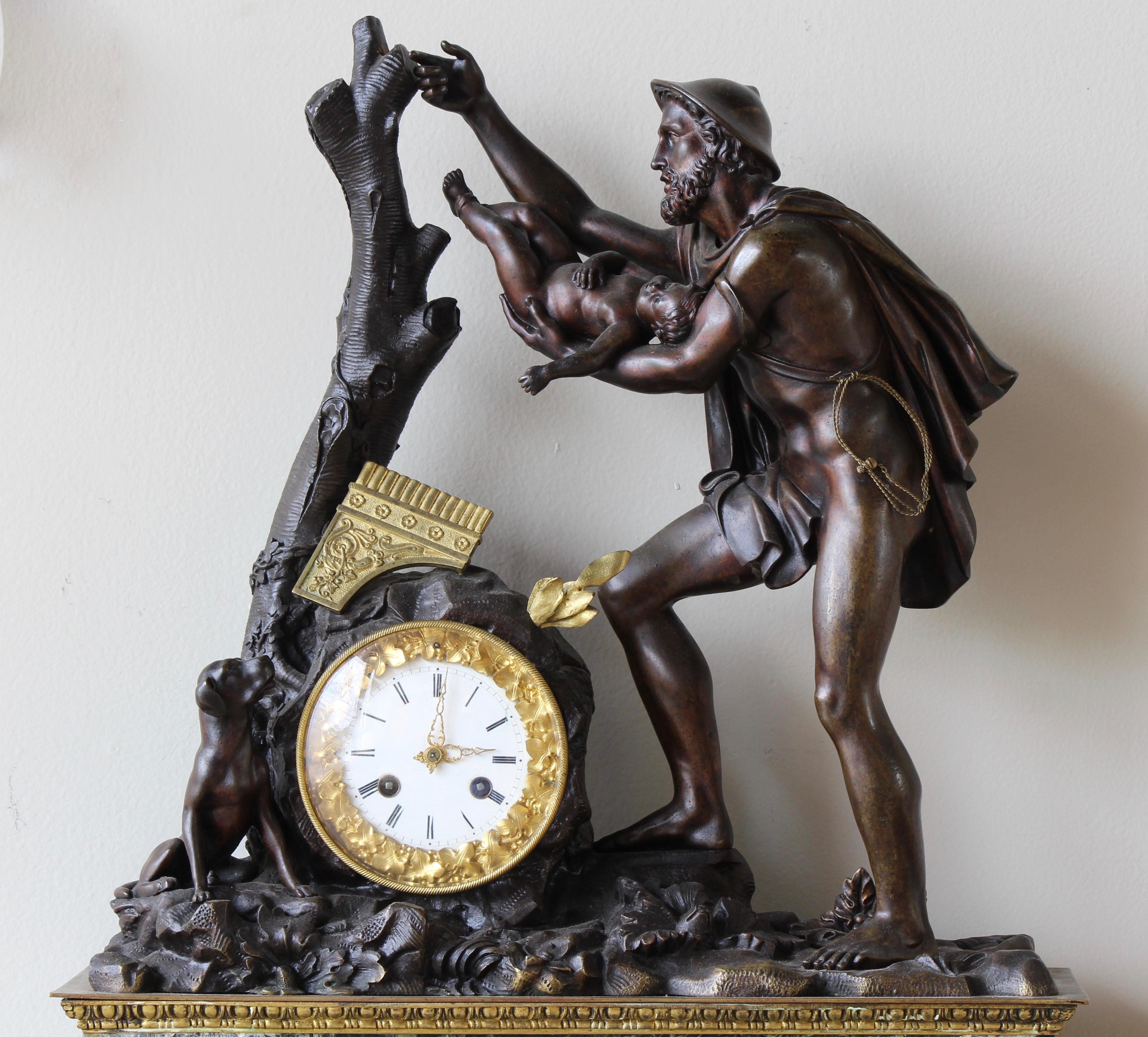 Monumental French Bronze Figural Clock 3