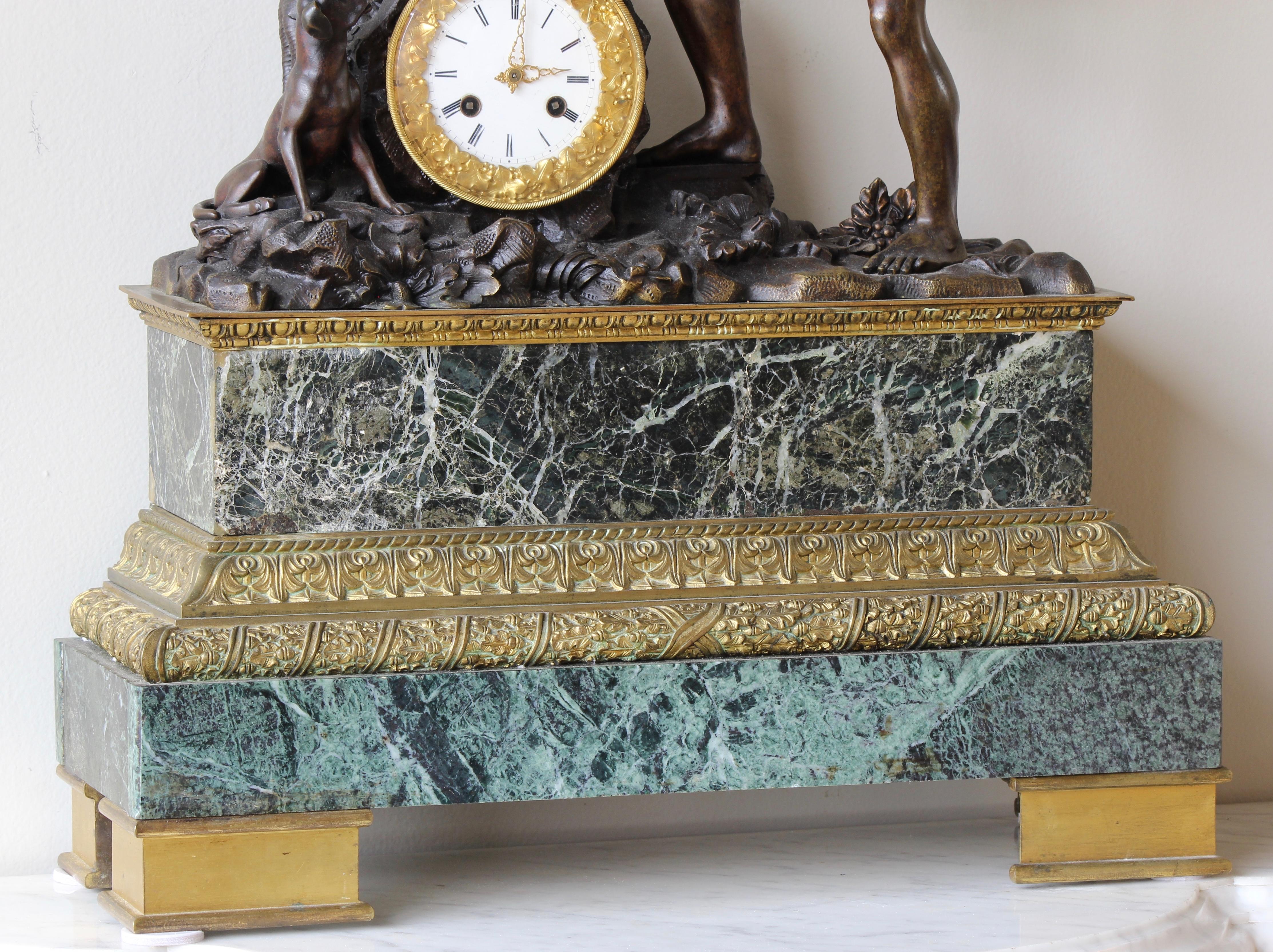 Monumental French Bronze Figural Clock 6