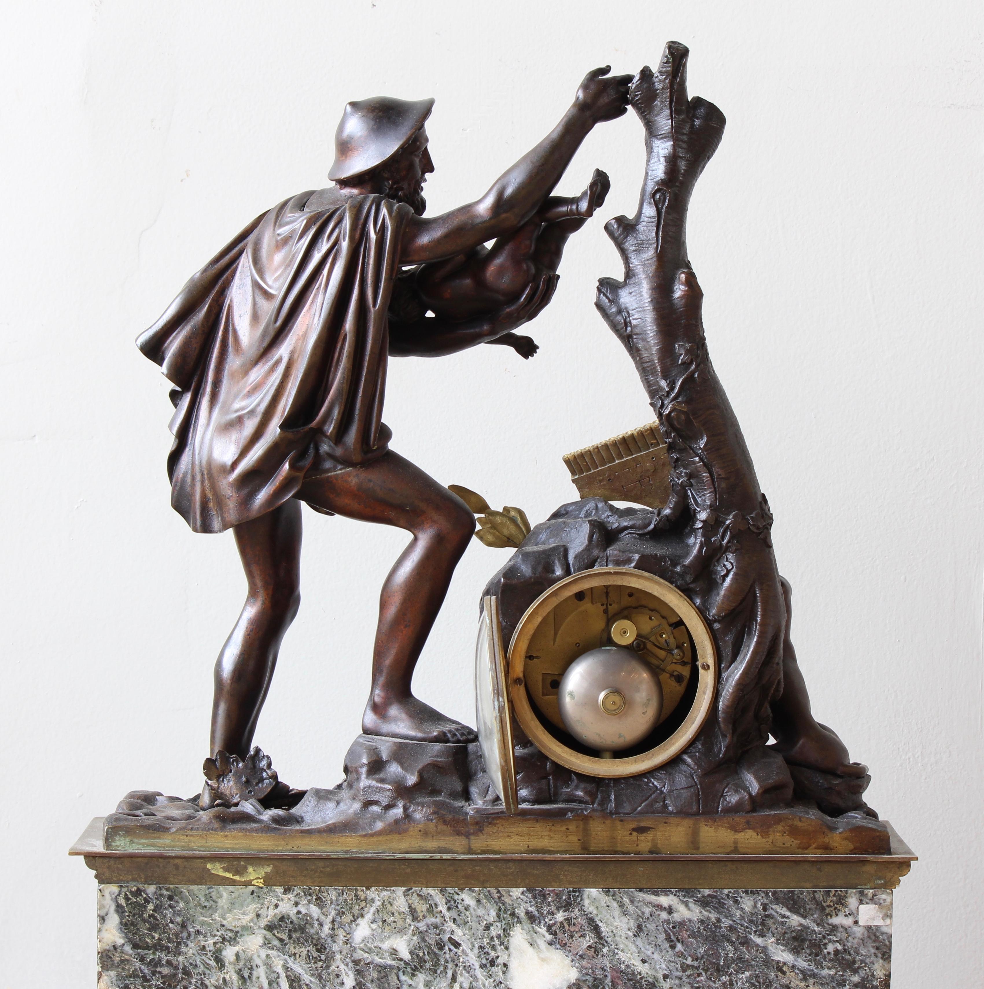Monumental French Bronze Figural Clock 7