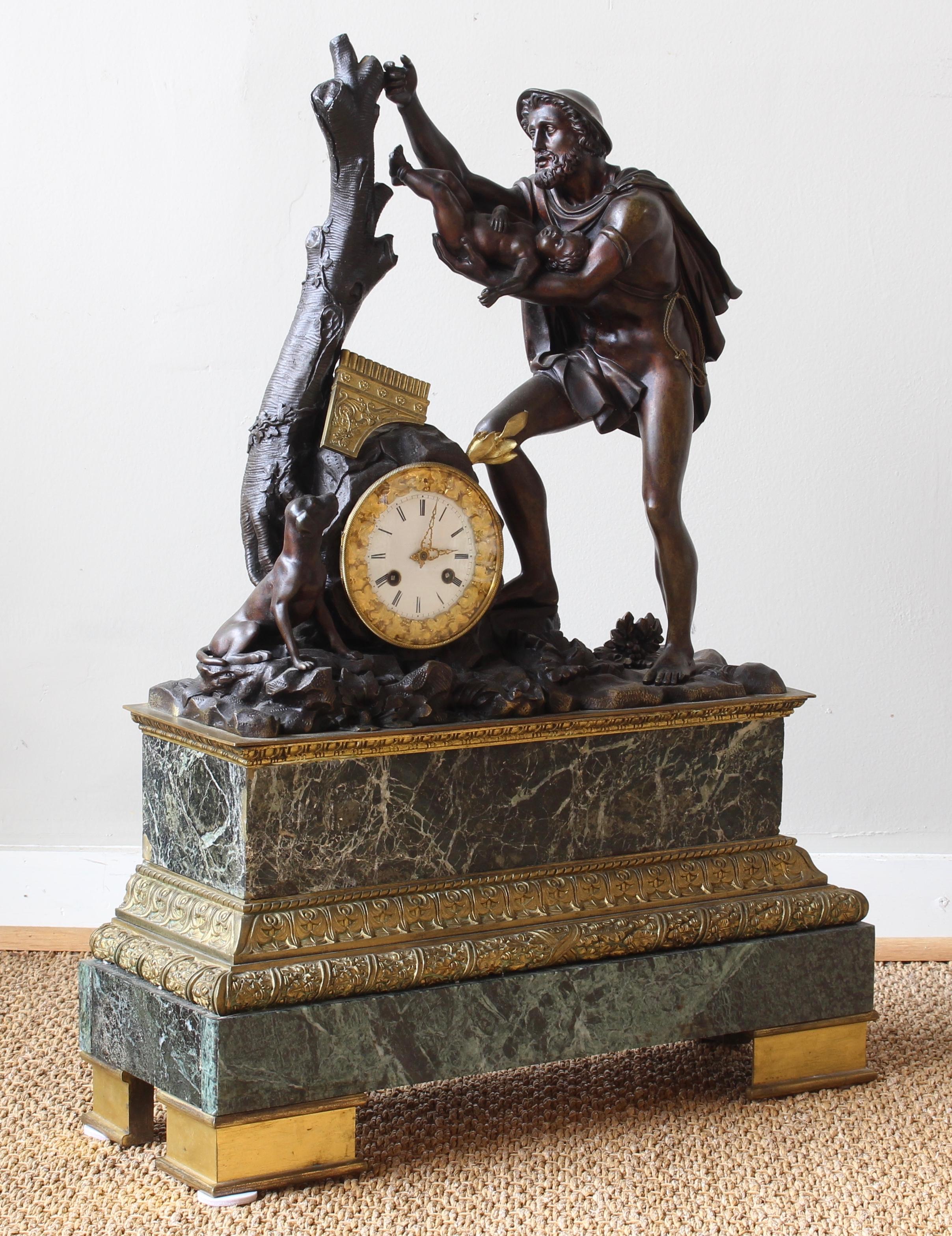 Monumental French Bronze Figural Clock 1