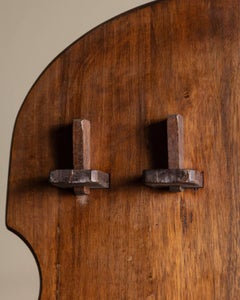 Monumental French Brutalist Mortis & Tenon Joint Bookcase, 1960'S