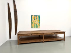 Monumental french draper's table, 1950's