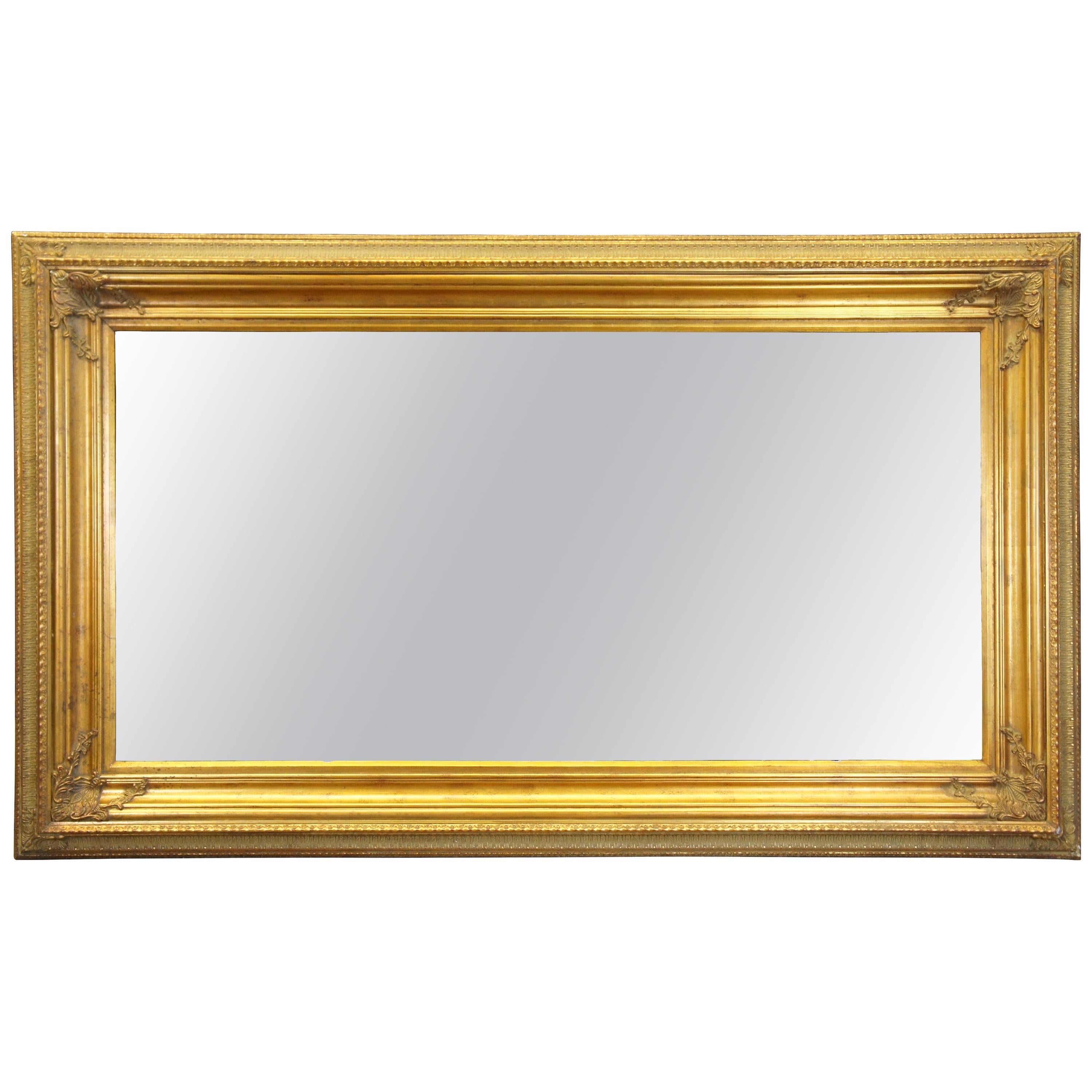 Monumental French Gold Wood Artwork or Mirror Frame Picture Floor Wall