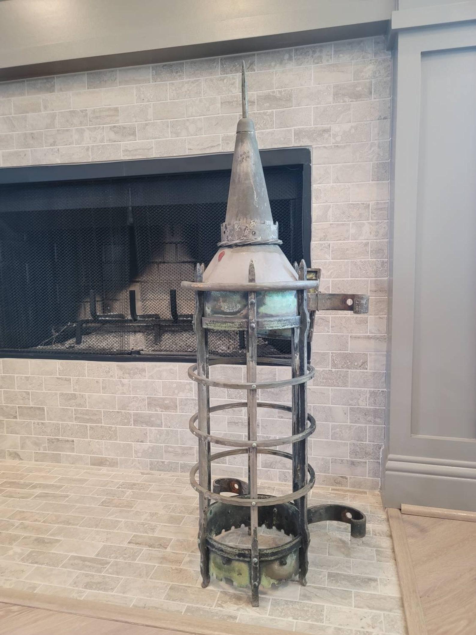 Monumental French Gothic Antique Lantern Outdoor Wall Light For Sale 4