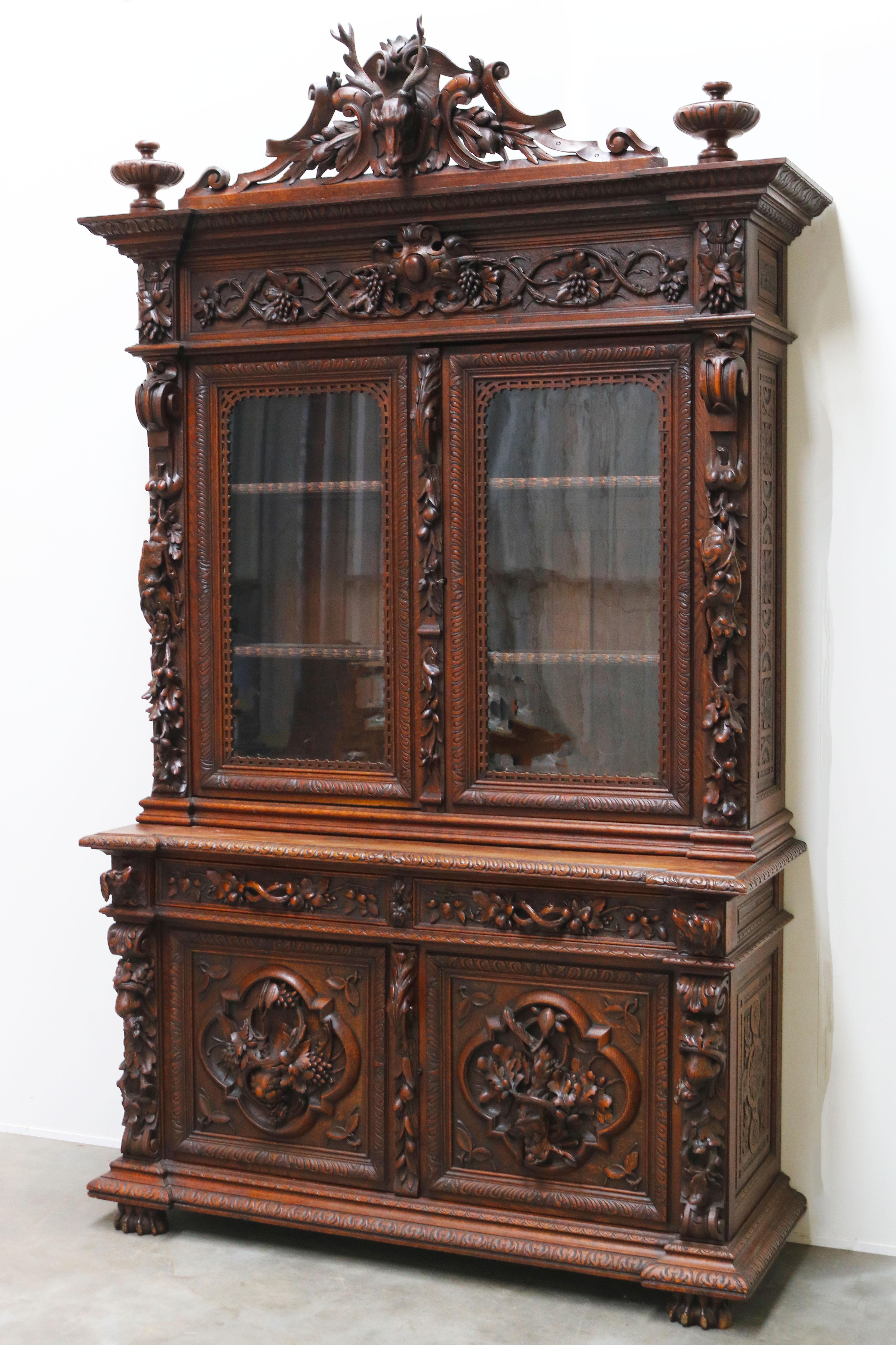 antique black cabinet