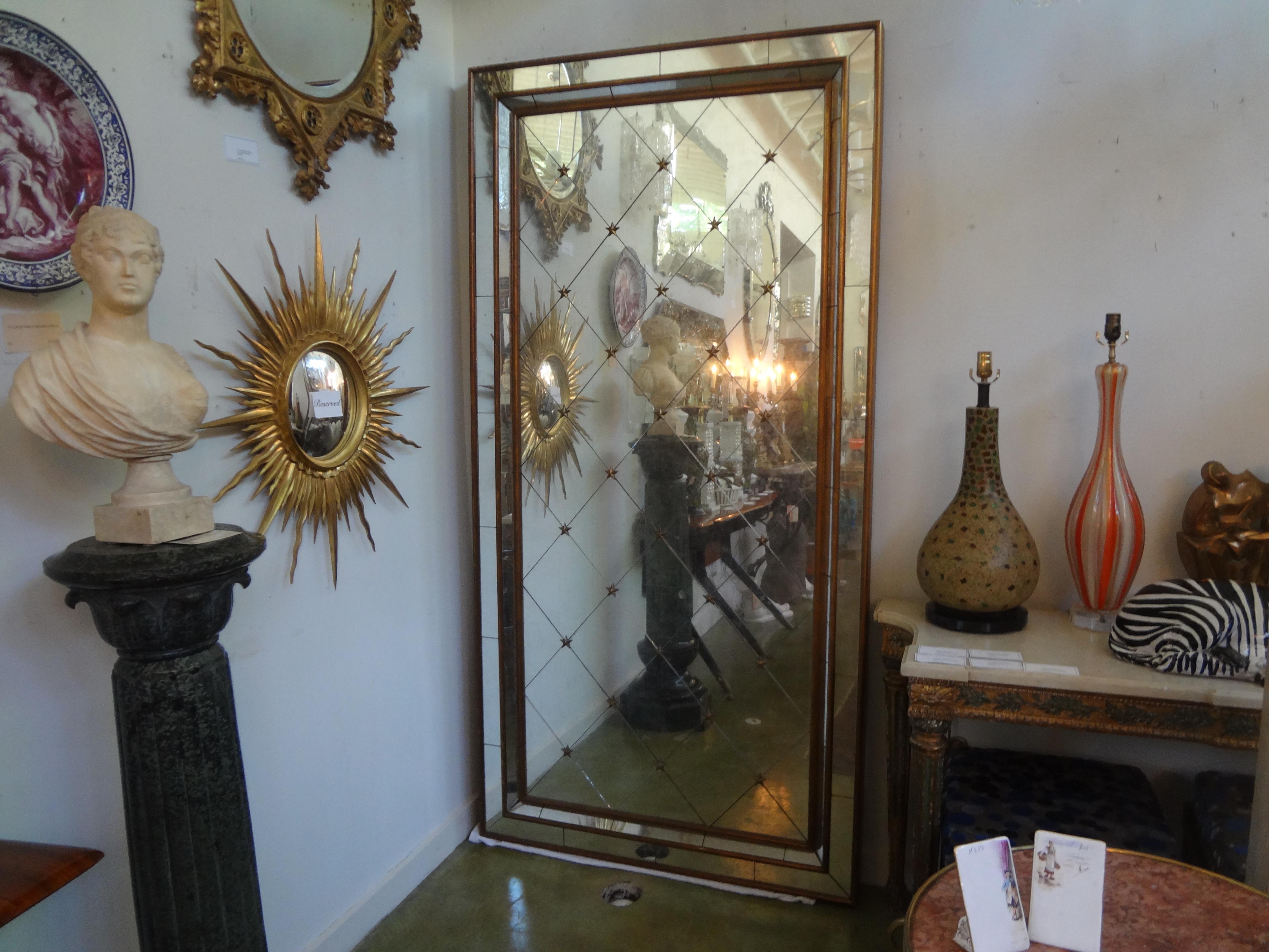 Monumental French Maison Jansen Style Mirror For Sale 11