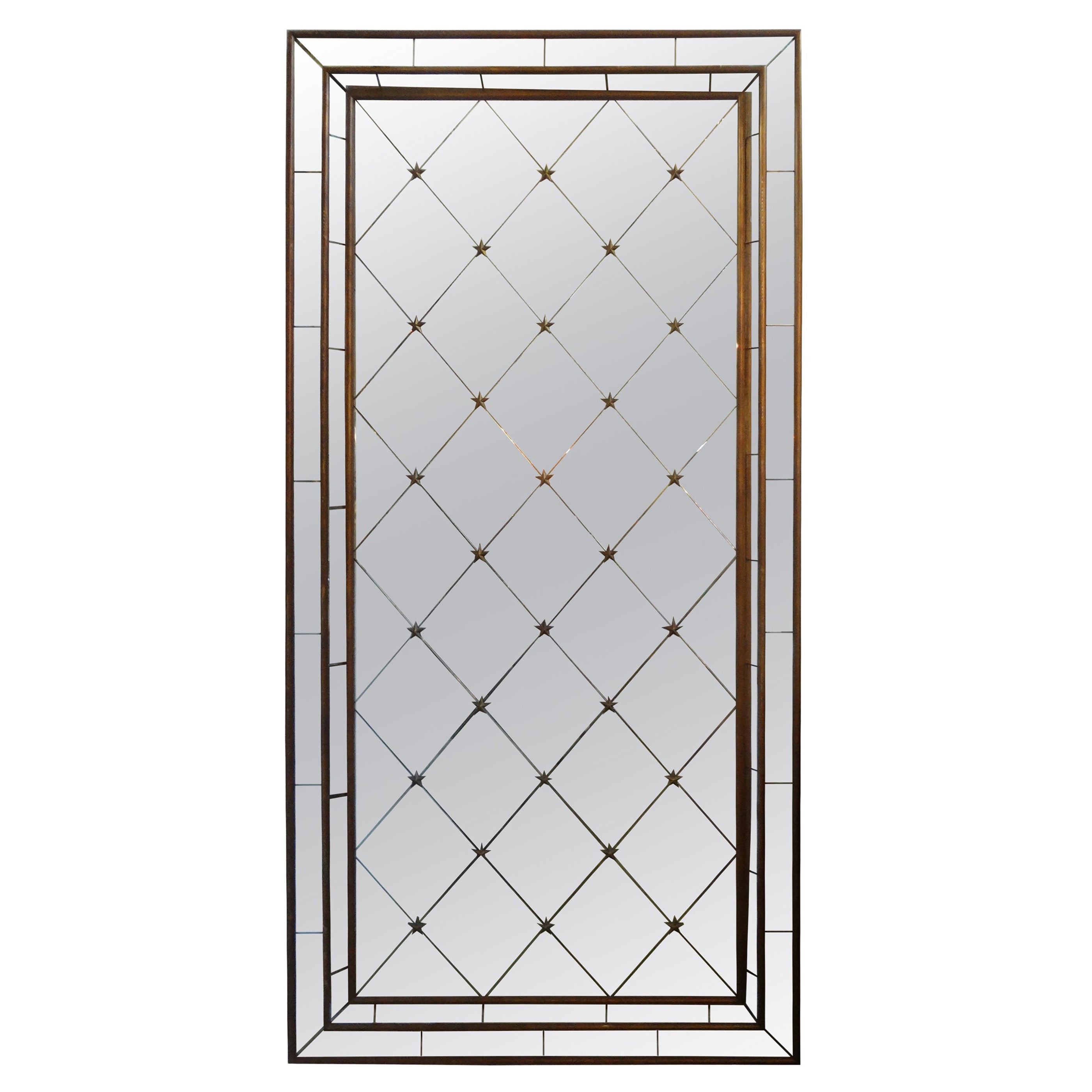 Monumental French Maison Jansen Style Mirror