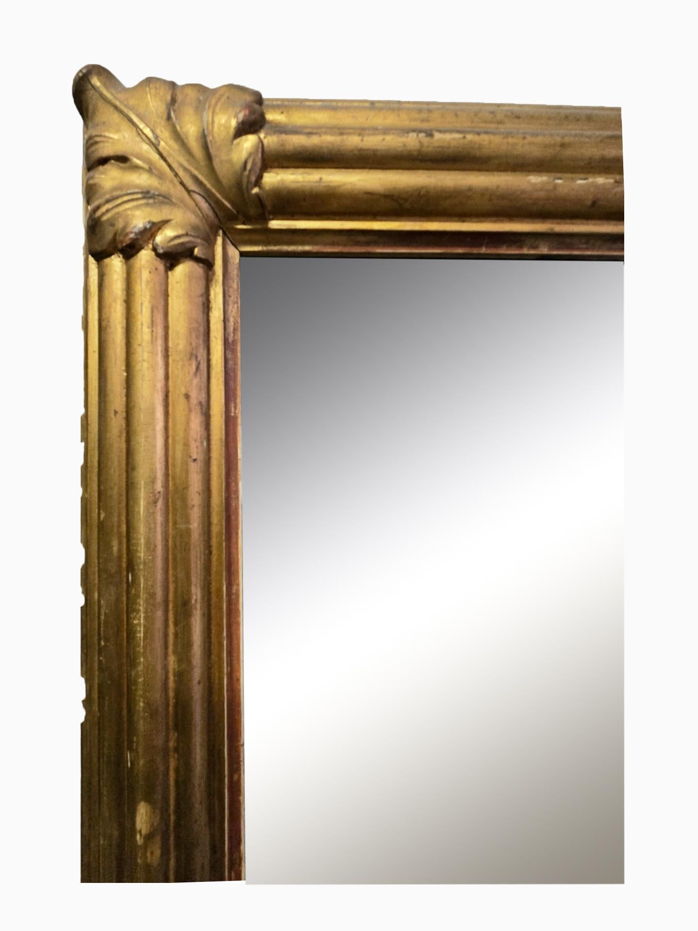 Monumental French Mirrors in Golden Wood - Historic Treasures of Elegance In Good Condition For Sale In Madrid, ES