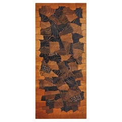 Monumental French Multi Wood Wall Sculpture by Lucien Bénière