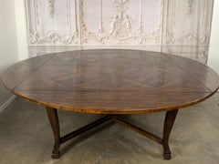 Monumental French Parquet of Versailles Convertible Dining Table