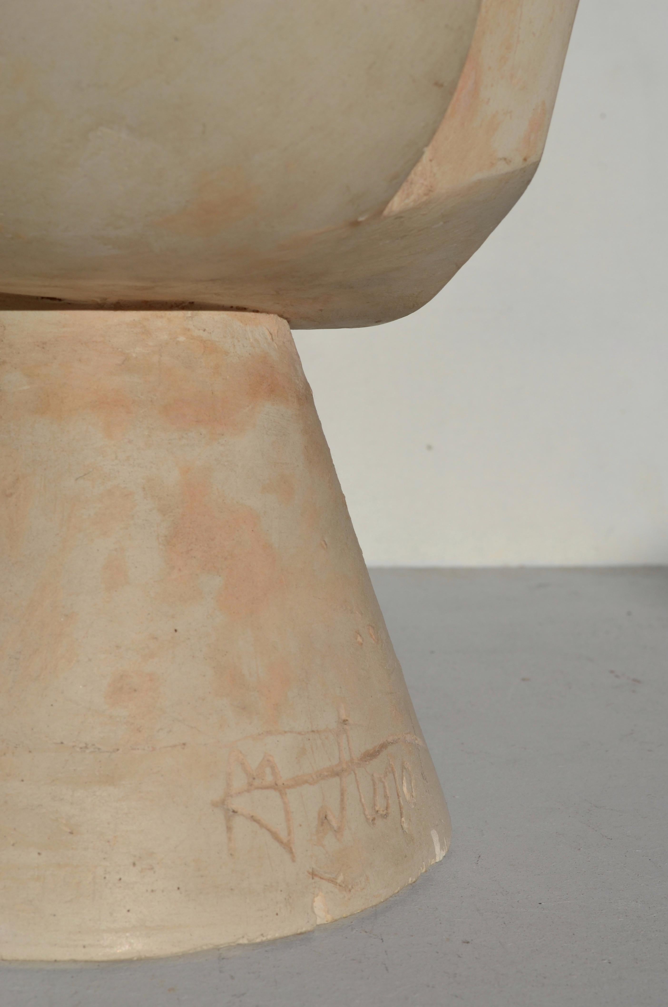 Sculpture monumentale française en plâtre, années 1950 - Modernisme organique en vente 3