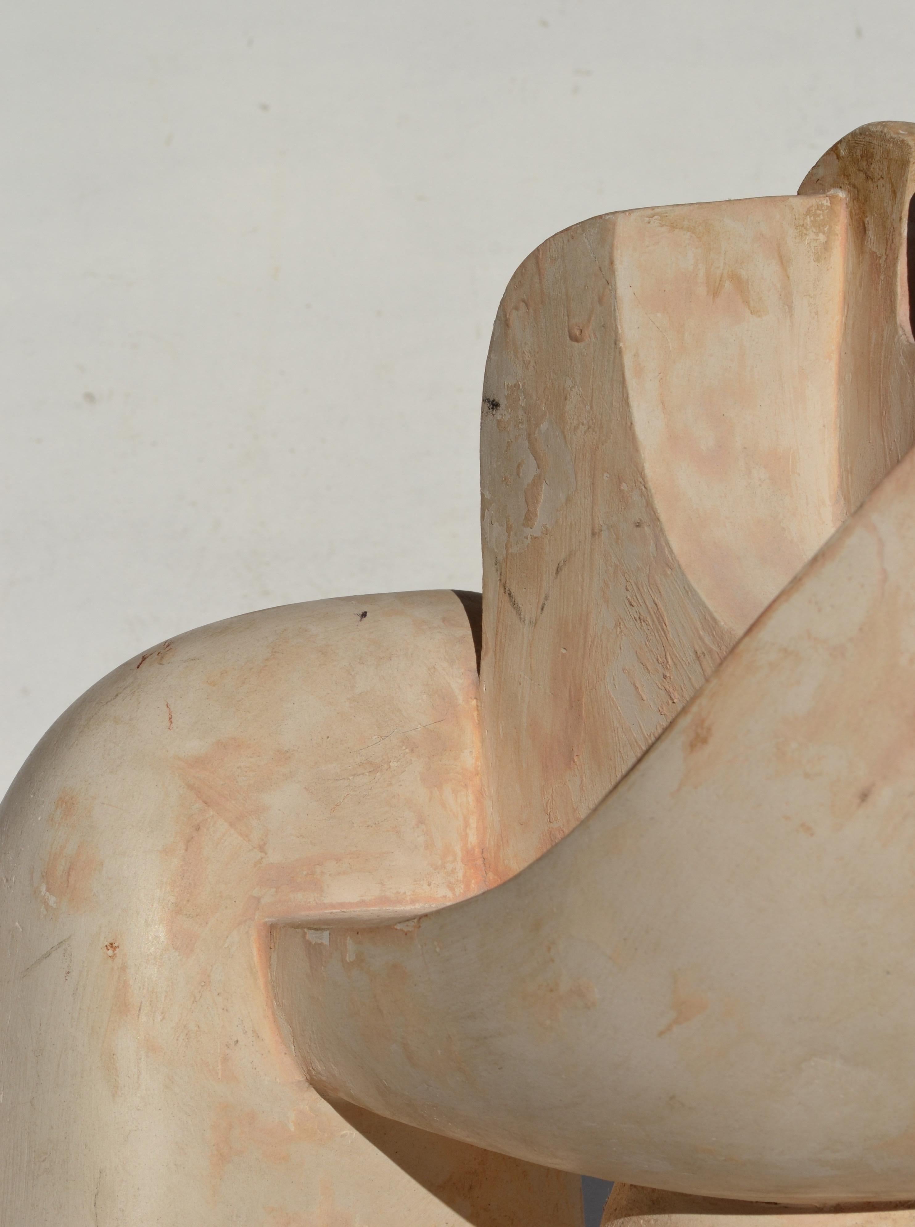 Sculpture monumentale française en plâtre, années 1950 - Modernisme organique Bon état - En vente à SOTTEVILLE-LÈS-ROUEN, FR