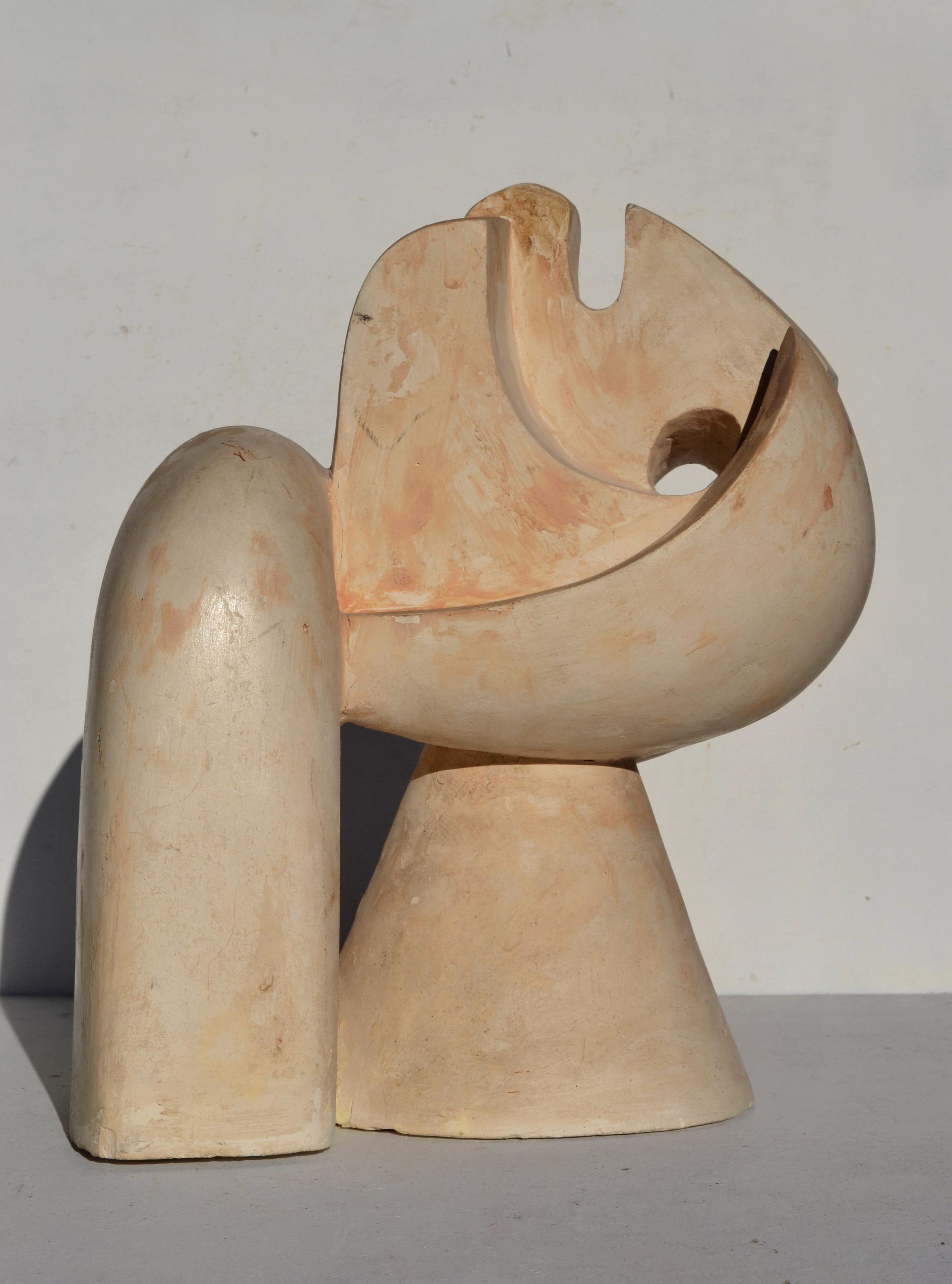 Sculpture monumentale française en plâtre, années 1950 - Modernisme organique en vente 1