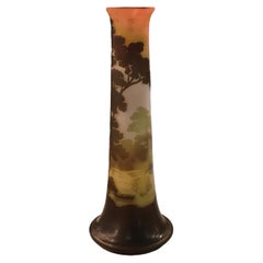 Monumentale französische Vase, Zeichen: Gallé, Stil: Jugendstil, Art Nouveau, Liberty
