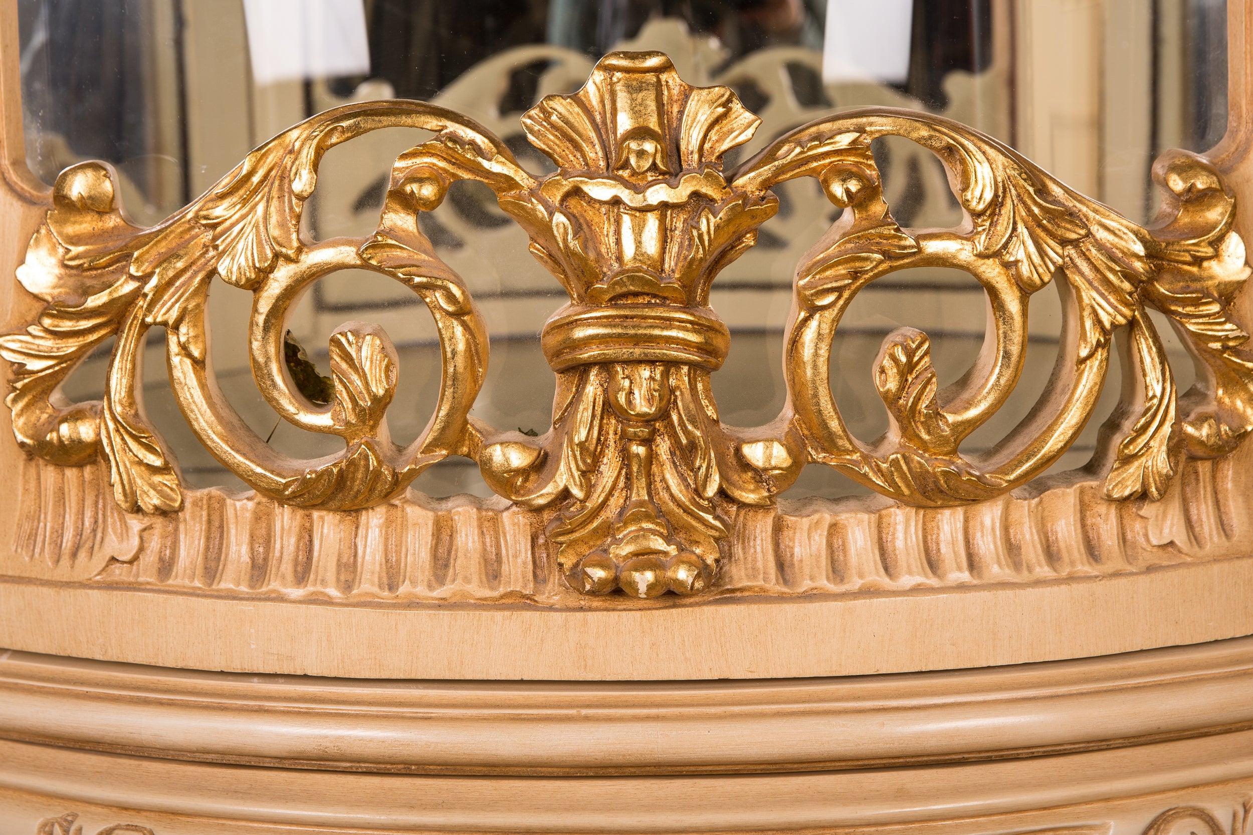 Beech Monumental French Vitrine in the Style of the 18th Century