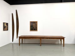 Monumental french XXL Pine Farmhouse Table - 13ft / 4 Meters - 6 Legs - 1950s