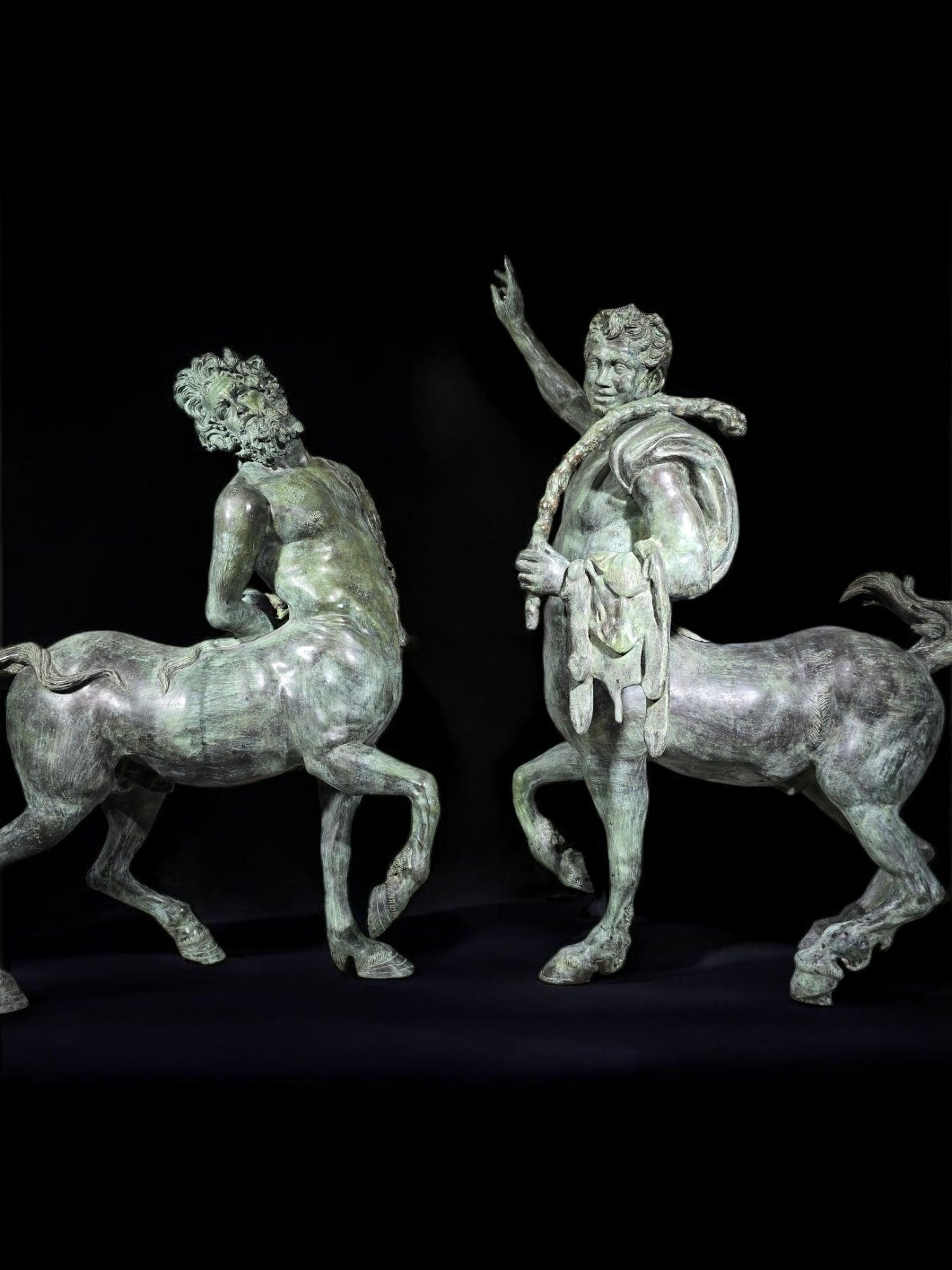 Monumentale Furietti Centauri in bronzo 160 cm in vendita 7