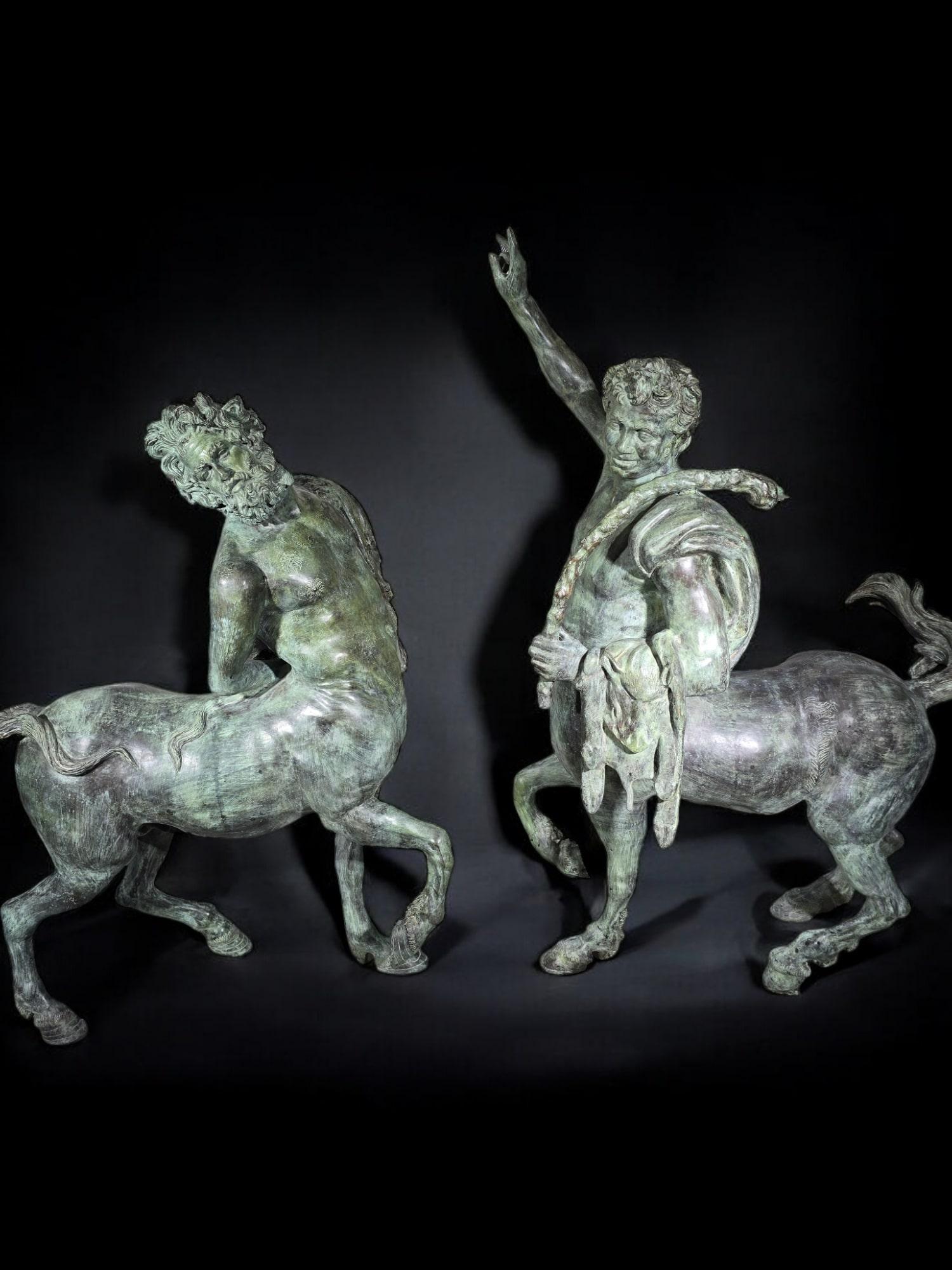 Monumentale Furietti Centauri in bronzo 160 cm in vendita 8