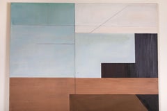 Monumental Geometric Abstract Painting signed "Sharpe '76'"