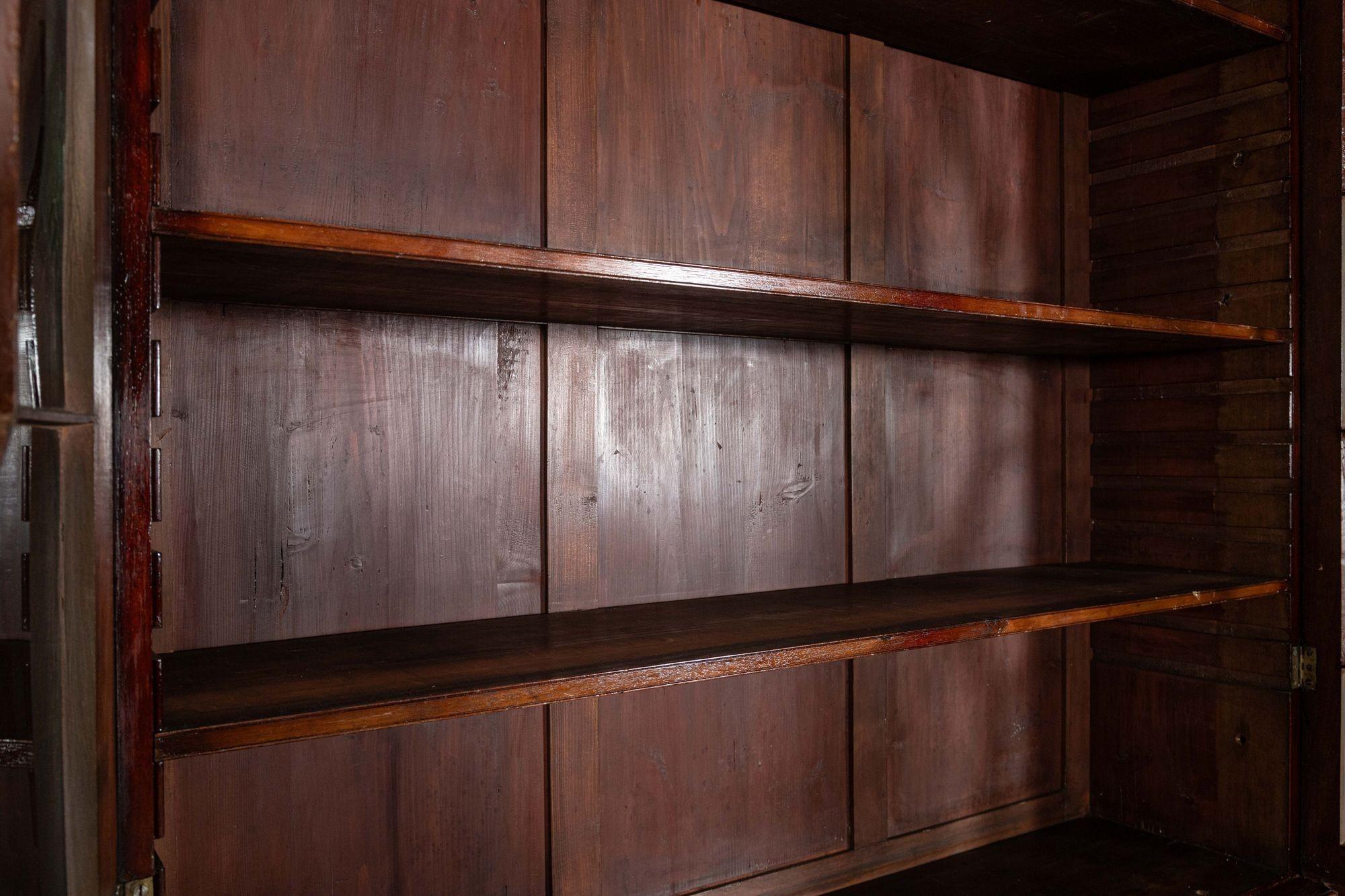 Monumental George III English Mahogany Breakfront Library Bookcase For Sale 12