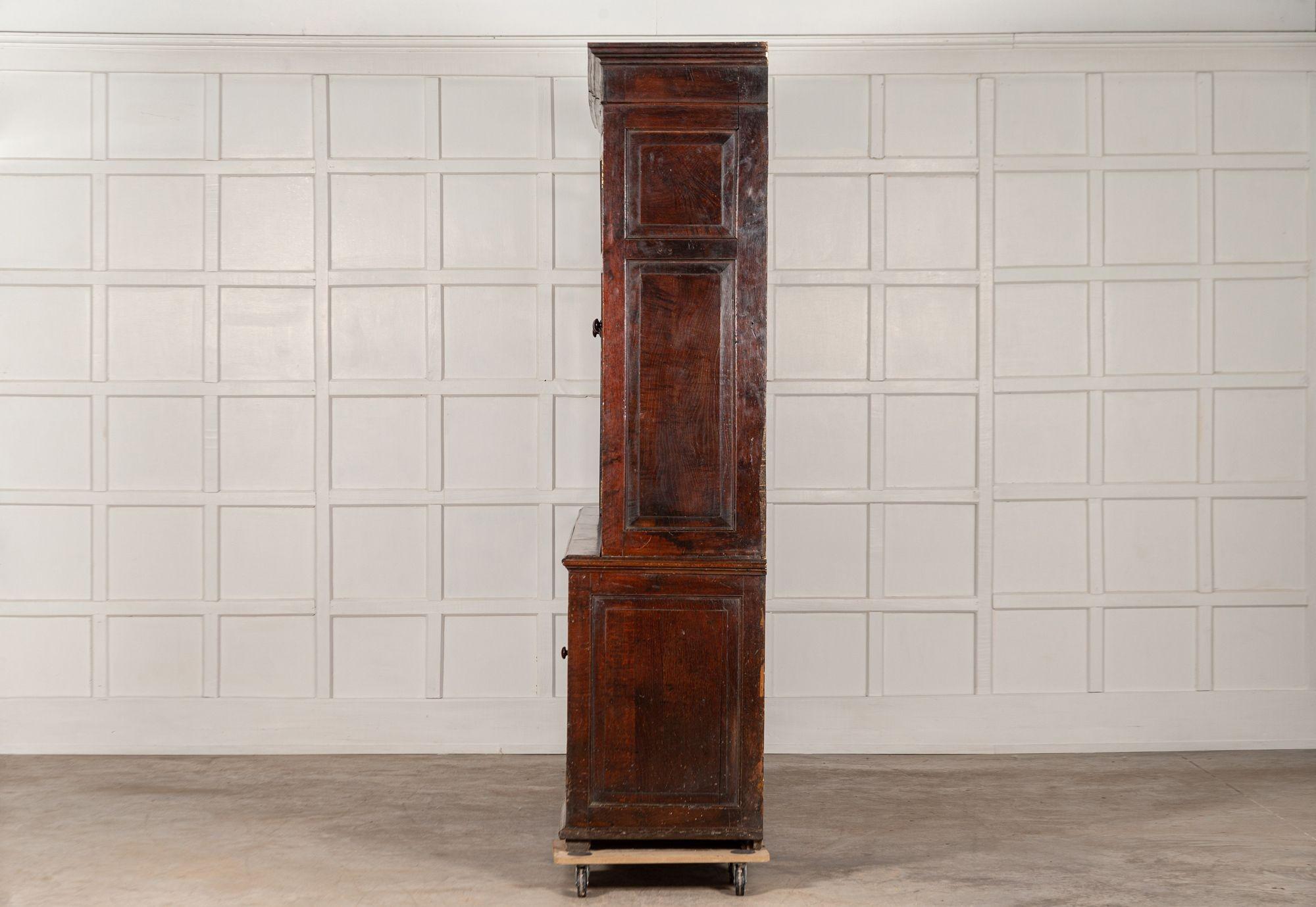 Monumental George III Oak Housekeeper's Cupboard For Sale 7