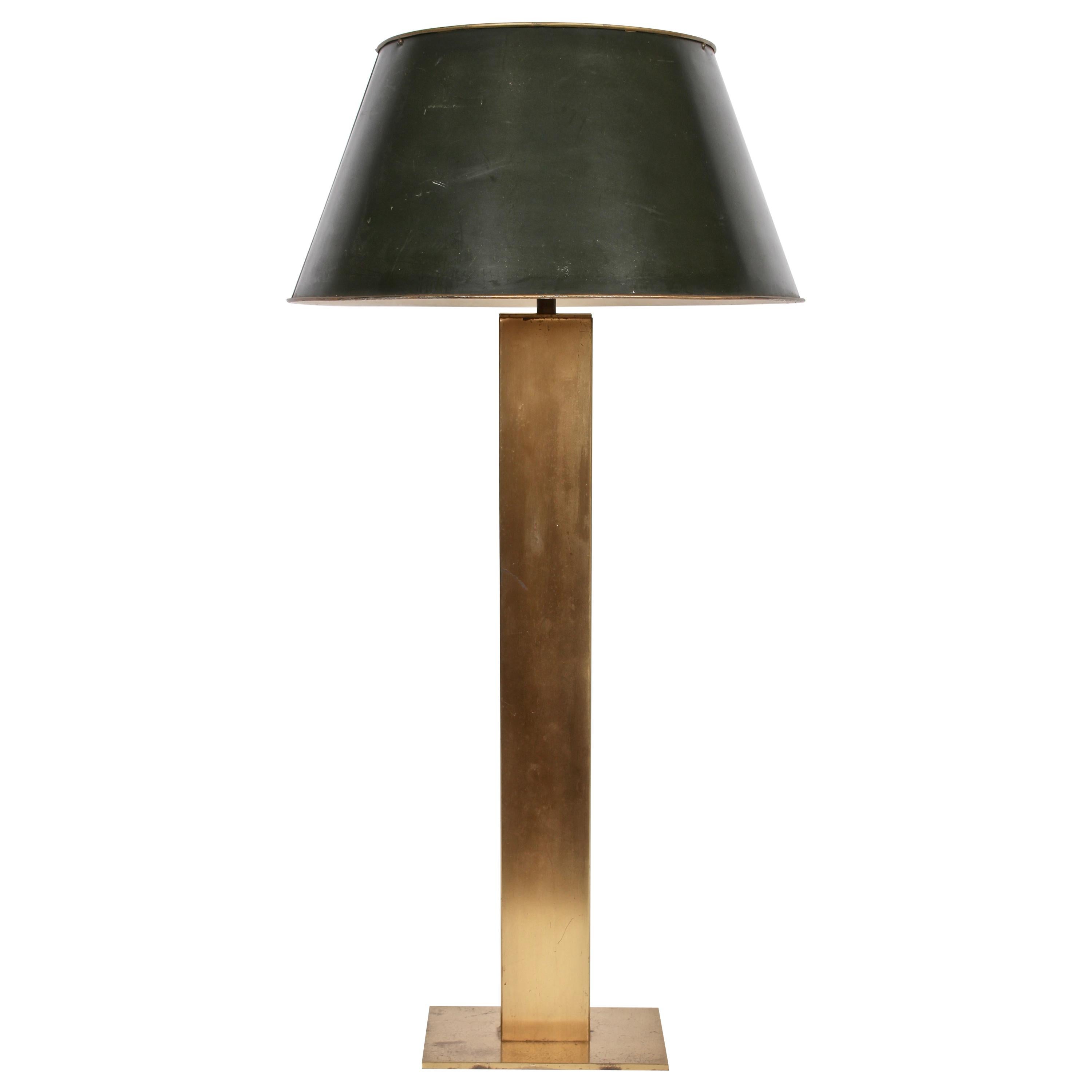 Monumental George Kovacs All Brass "Skyscraper" Lamp, circa 1970 For Sale