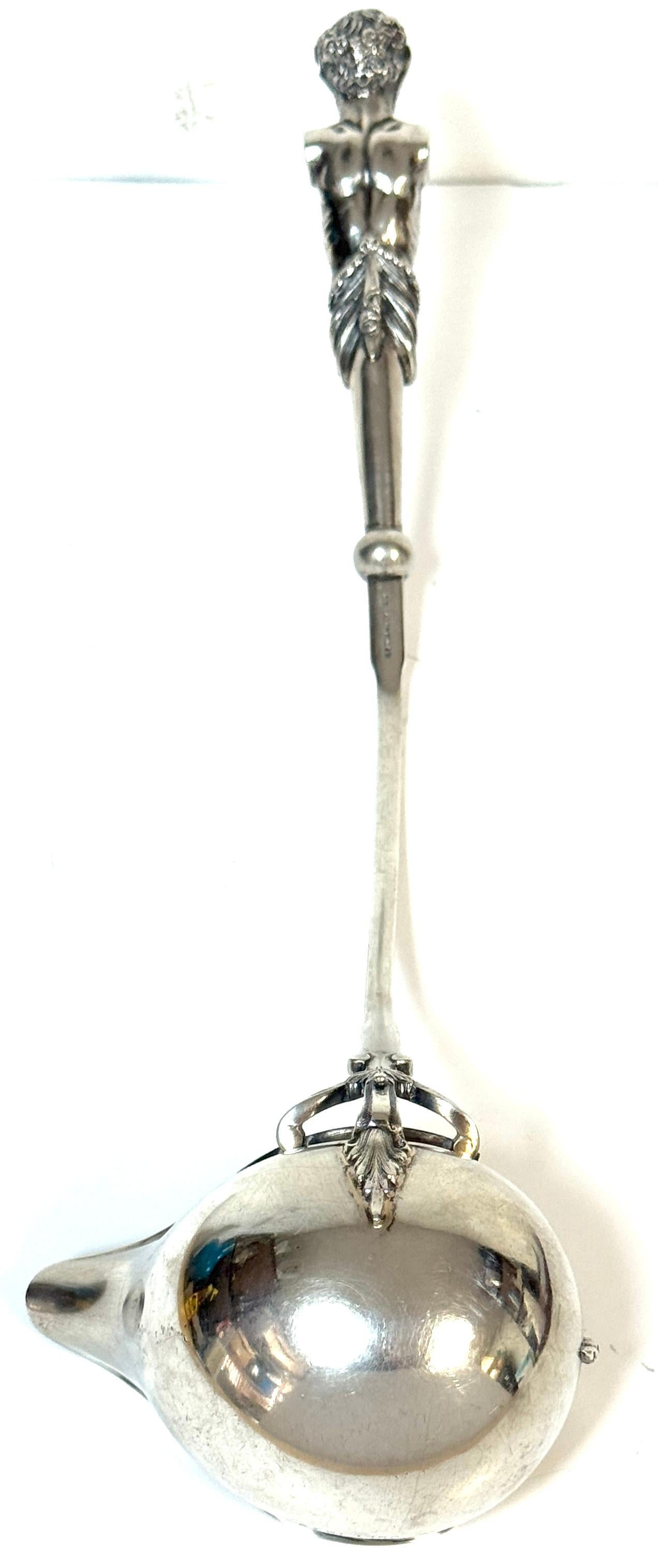 Monumental George Sharp for J.E. Caldwell & Co. Classical Coin Silver Ladle For Sale 10