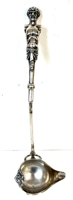 Monumental George Sharp for J.E. Caldwell & Co. Classical Coin Silver Ladle