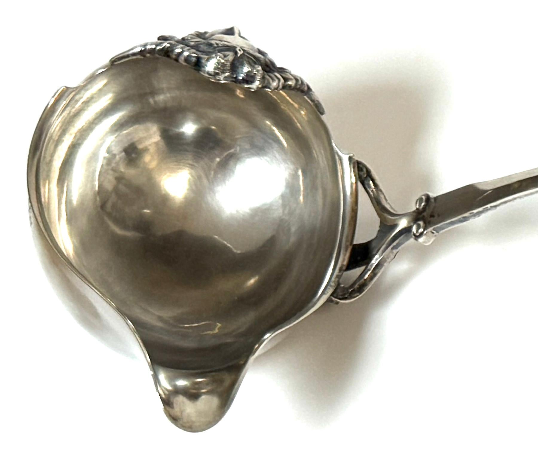 Monumental George Sharp for J.E. Caldwell & Co. Classical Coin Silver Ladle For Sale 13