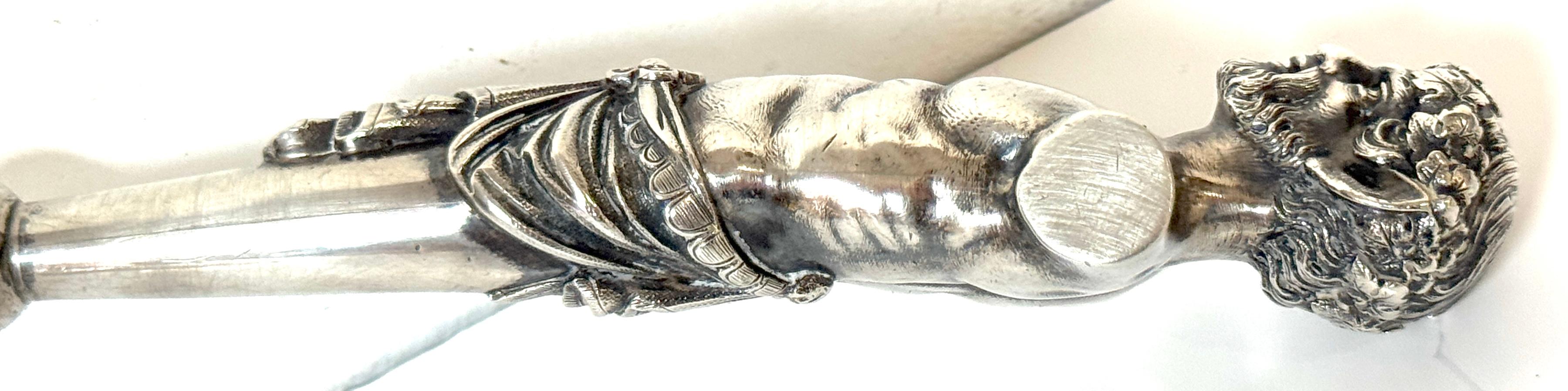 Monumental George Sharp for J.E. Caldwell & Co. Classical Coin Silver Ladle For Sale 1