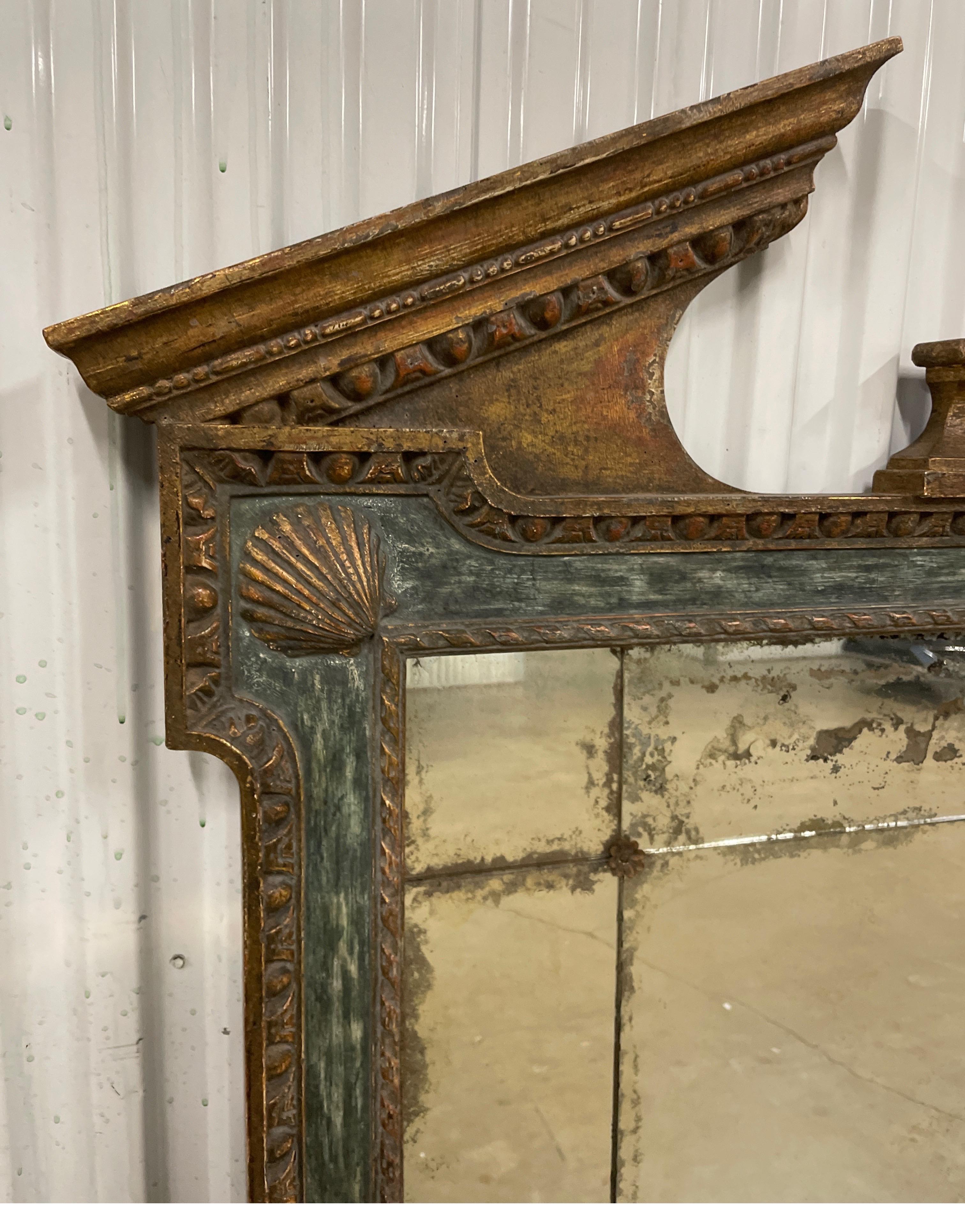 Monumental Georgian Broken Pediment Mirror by Dennis & Leen For Sale 5