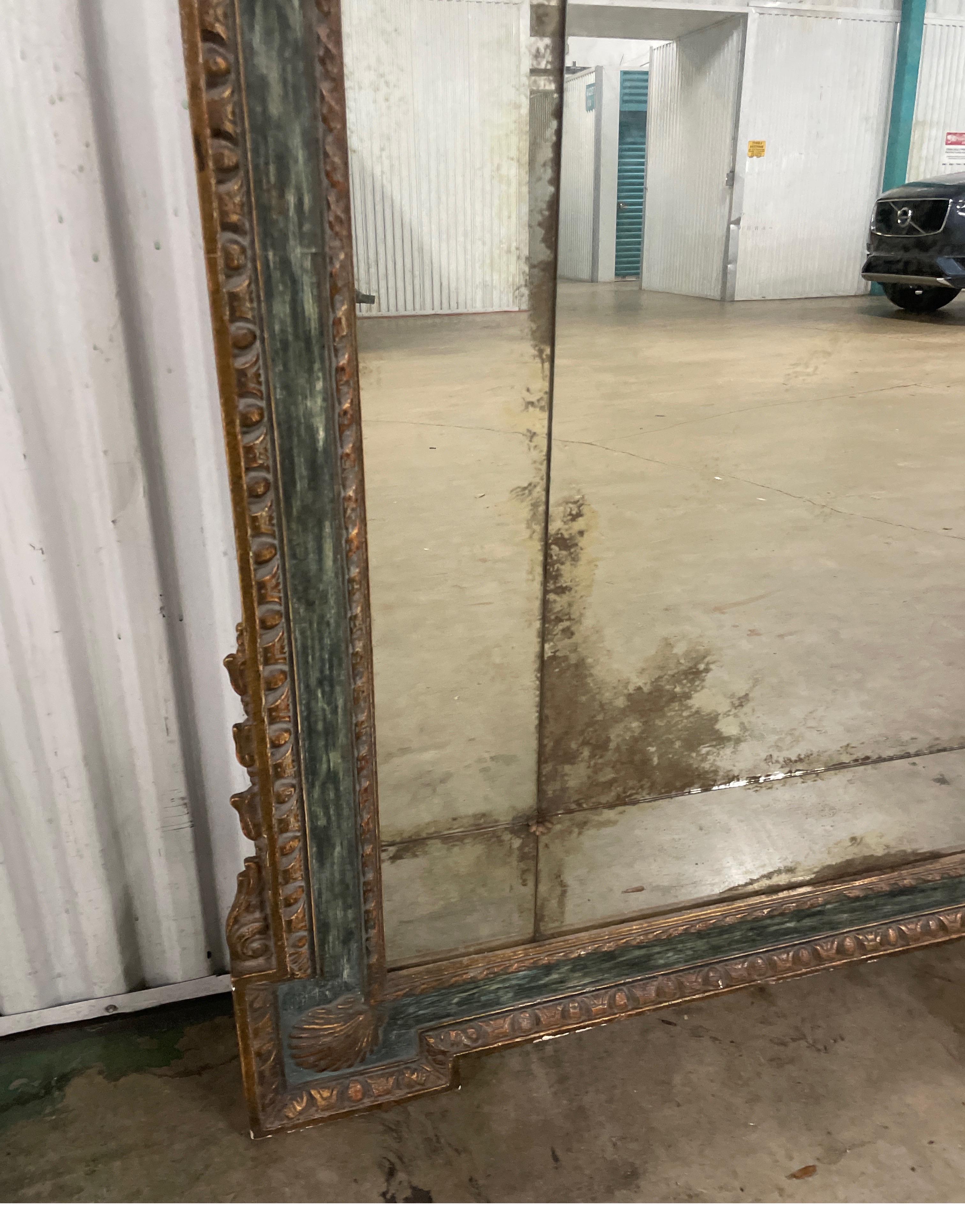 Monumental Georgian Broken Pediment Mirror by Dennis & Leen In Good Condition For Sale In West Palm Beach, FL