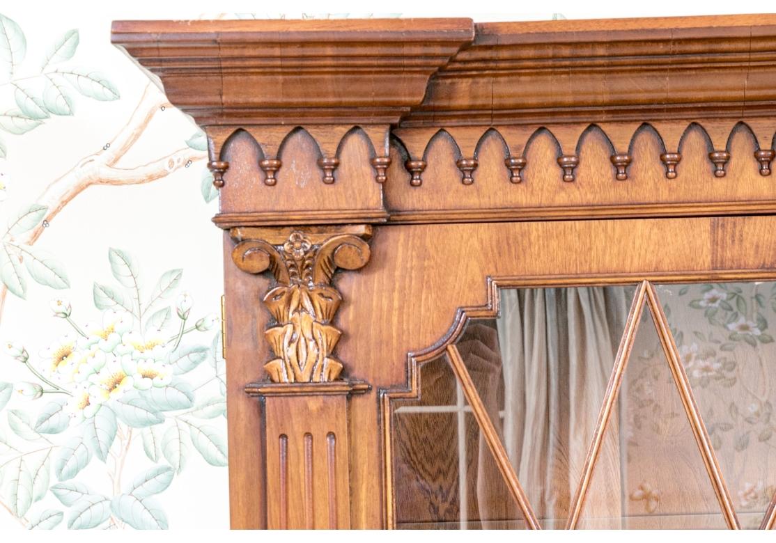 20th Century Monumental Georgian Style Breakfront For Sale