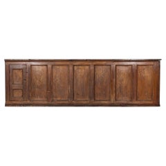 Antique Monumental Georgian Welsh Farm House Grain Chest Counter