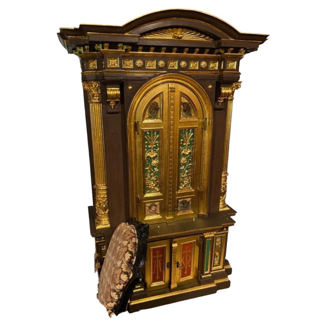 Monumental German Eclesiastical cabinet of the 18th century
Measures: 200cm x 140cm x 60cm
Original condition.