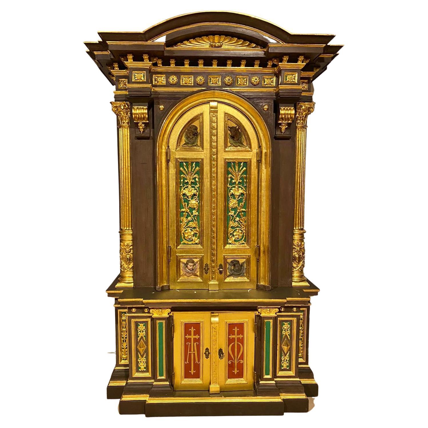 Monumental German Eclesiastical Cabinet of the 18th Century For Sale