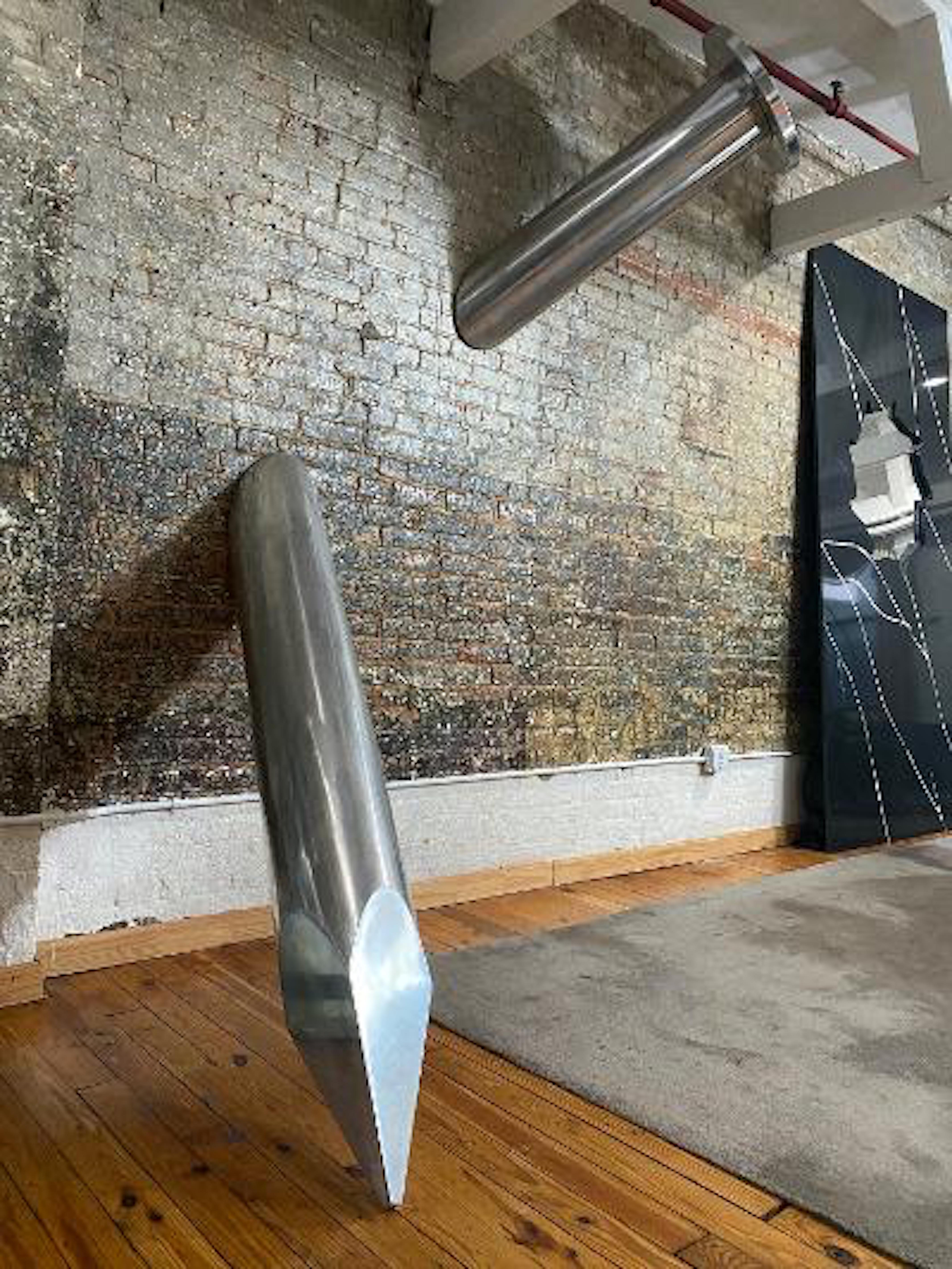 Aluminum Monumental Giant Nail Sculpture by Award Winning Designer Bond Hardware