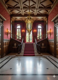 Monumental Gilt Bronze Lantern
