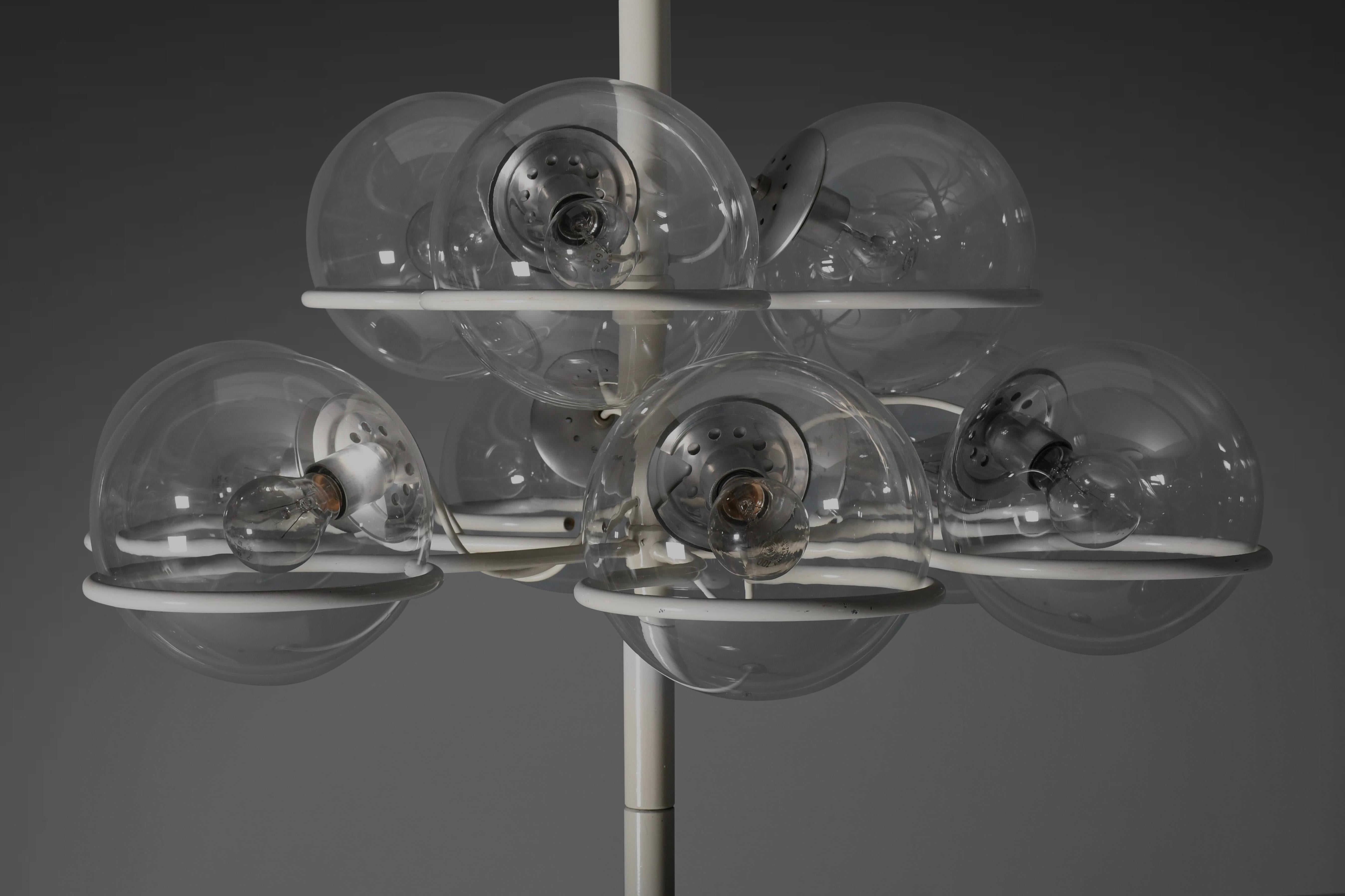 Italian Monumental Gino Sarfatti Floor Lamp Model 1094 for Arteluce, Italy, 1966 For Sale