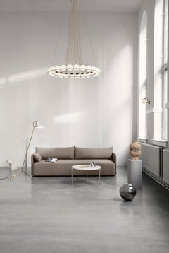 Monumental Gino Sarfatti Model 2109/24/14 Chandelier in Champagne for Astep