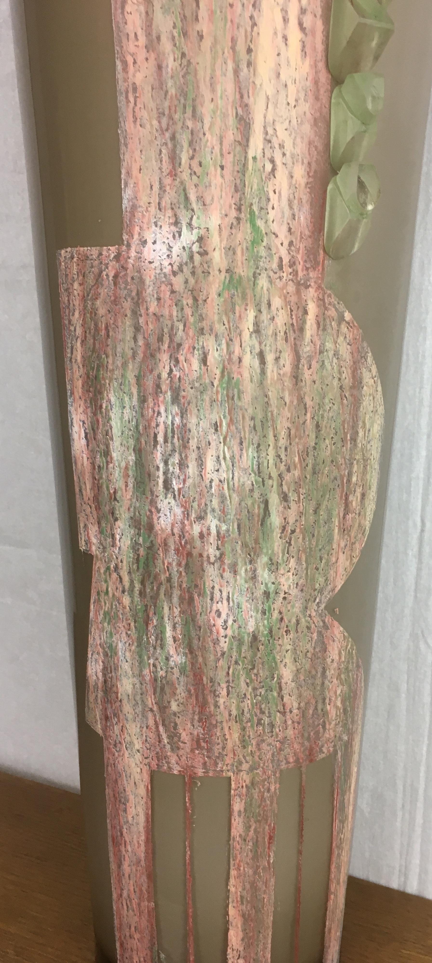 Kubistische Bodenvase aus Glas im Art déco-Stil von Anatole Riecke, aus der Brasserie La Coupole im Angebot 4