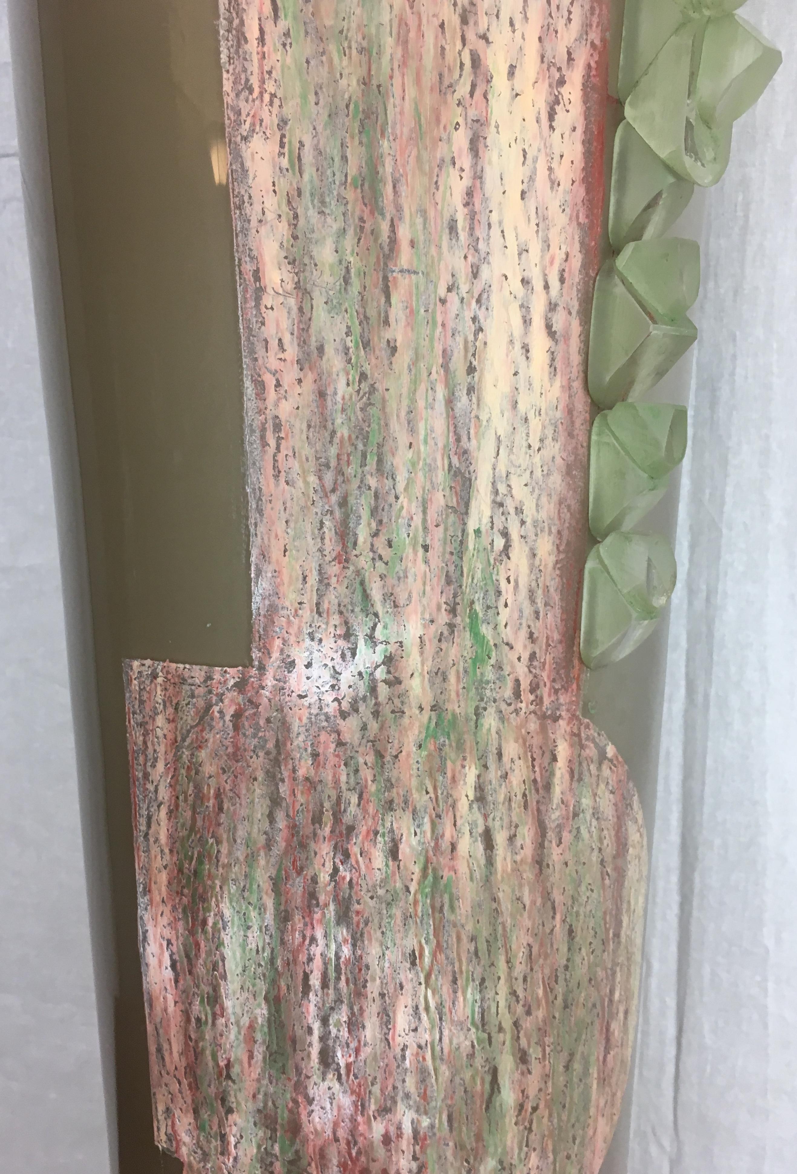 Kubistische Bodenvase aus Glas im Art déco-Stil von Anatole Riecke, aus der Brasserie La Coupole im Angebot 5