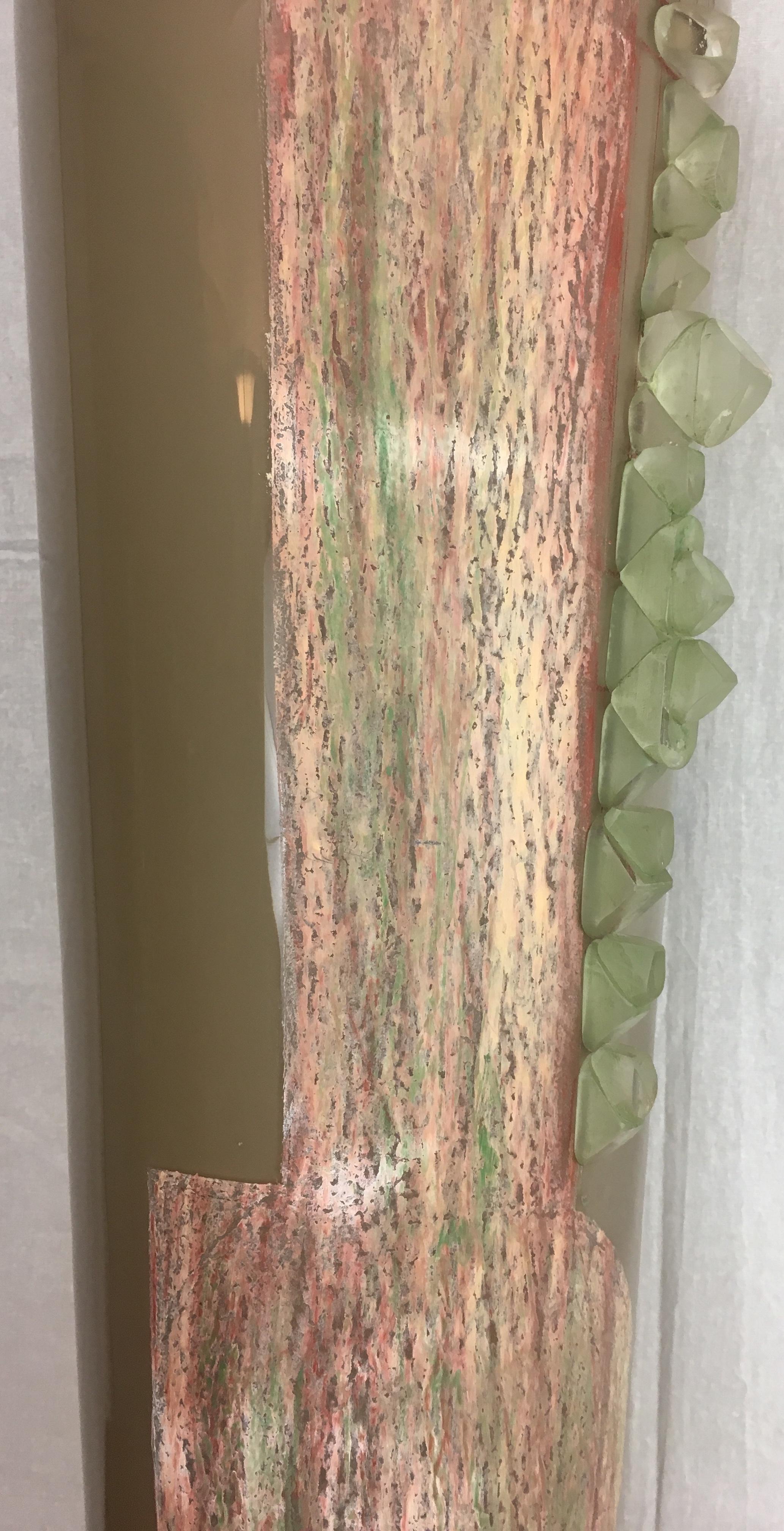 Kubistische Bodenvase aus Glas im Art déco-Stil von Anatole Riecke, aus der Brasserie La Coupole im Angebot 2