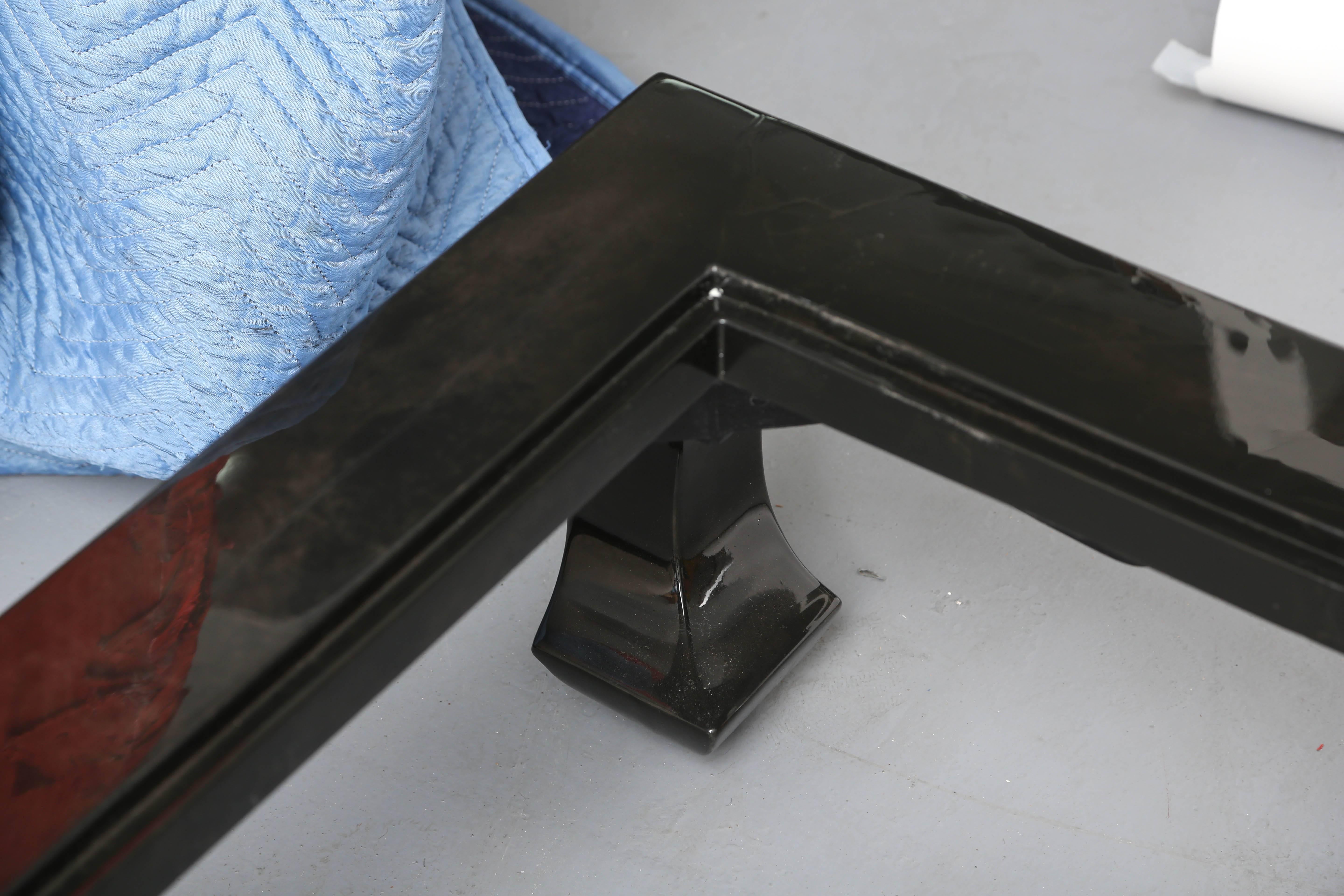 Monumental Goatskin Coffee Table Karl Springer Style 1960s, USA 1