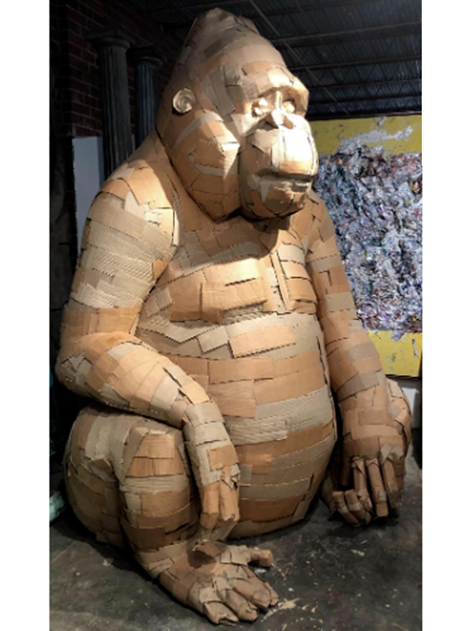 XXIe siècle et contemporain Sculpture monumentale de Gorilla en vente