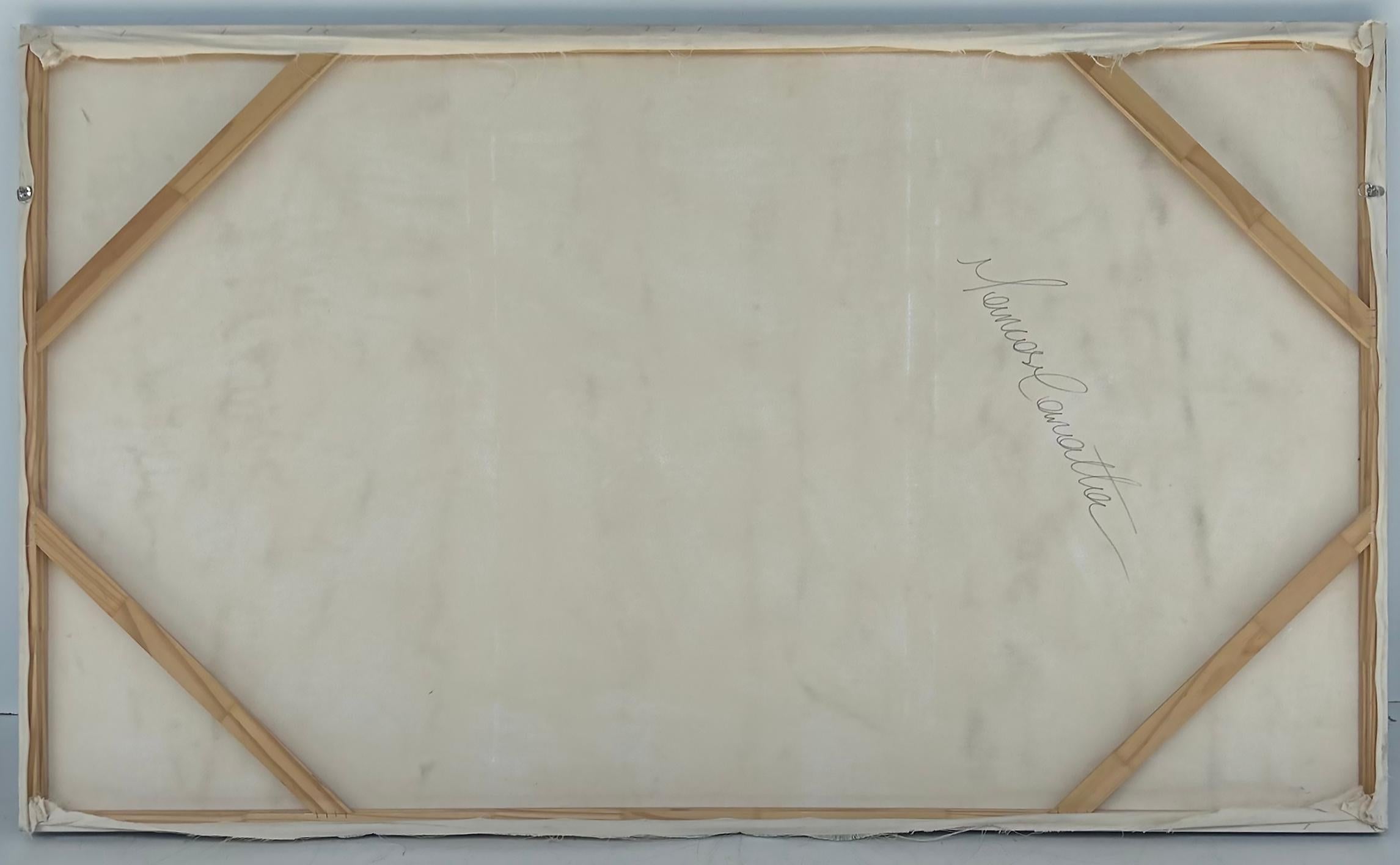Monumentale grafische abstrakte Malerei auf Leinwand,  Unterzeichnet im Angebot 3