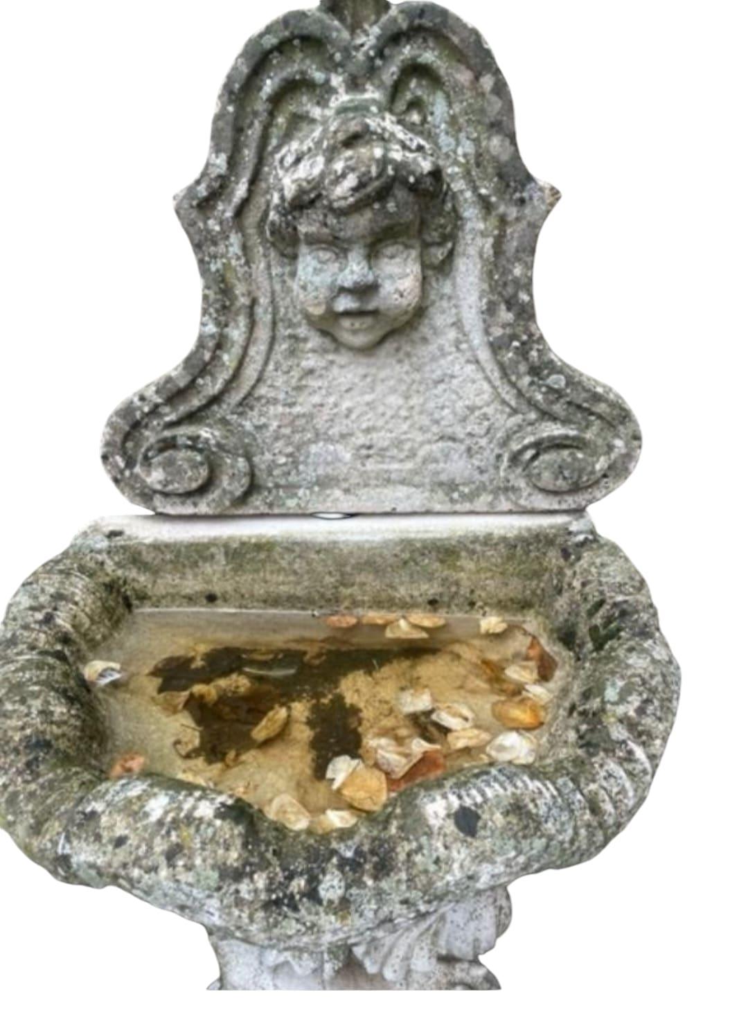 Monumental Greek-Style Fountain in Reconstituted Stone For Sale 1