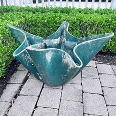 Monumental Green Willy Guhl Vertical Handkerchief Planter, 1960s Switzerland